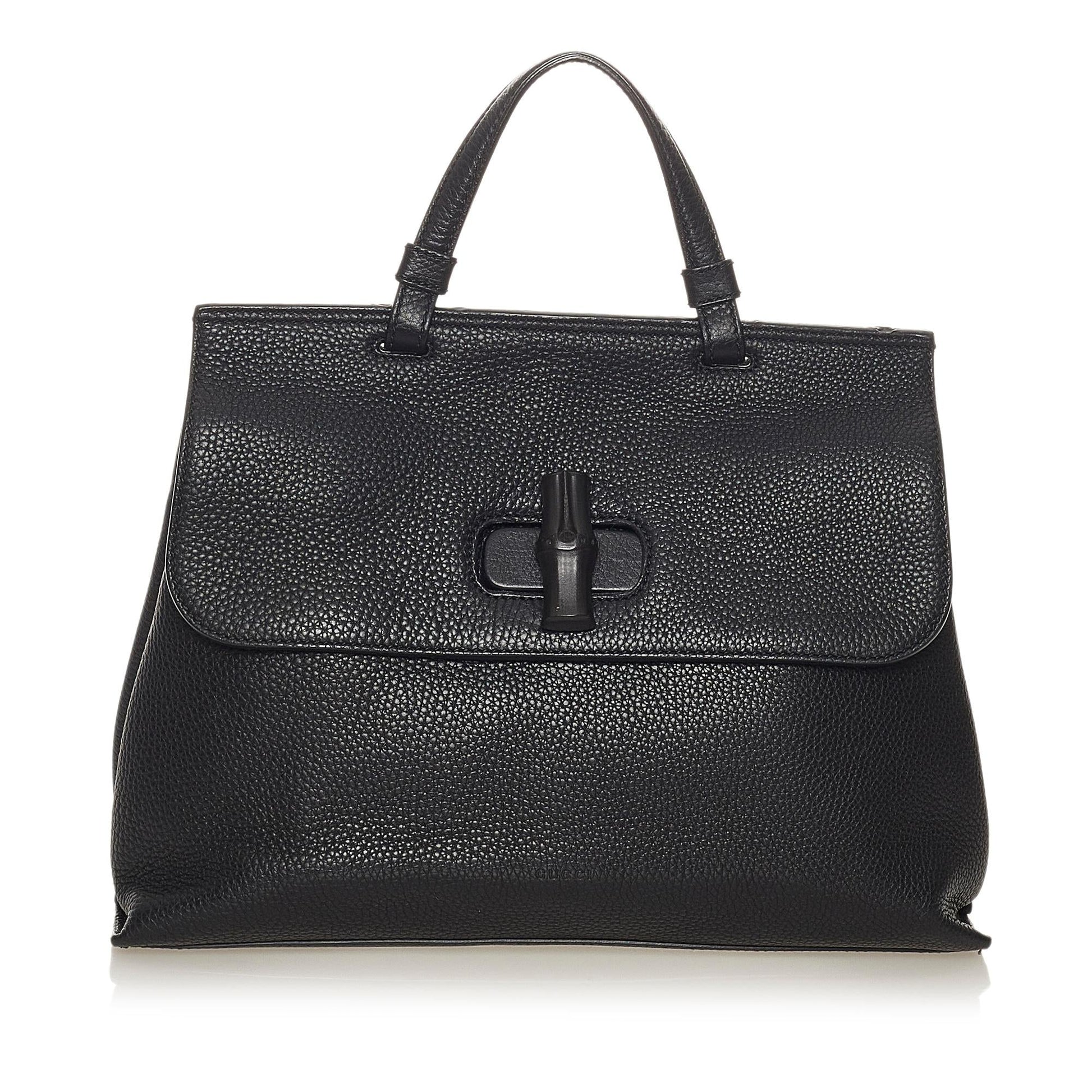 Gucci Bamboo Leather Satchel Style 6