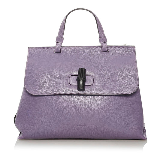 Gucci Bamboo Leather Satchel Style 5
