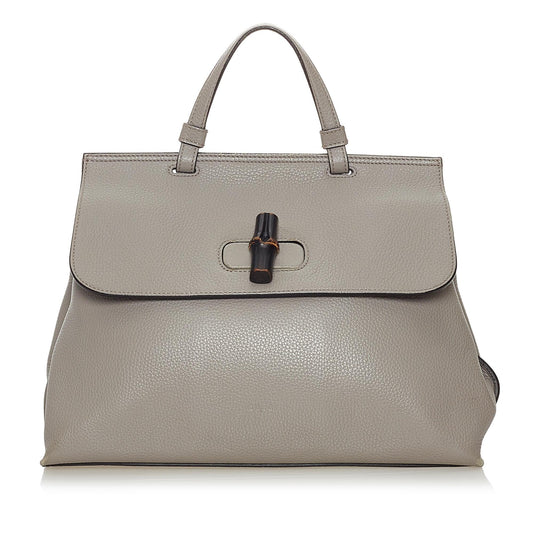 Gucci Bamboo Leather Satchel Style 4