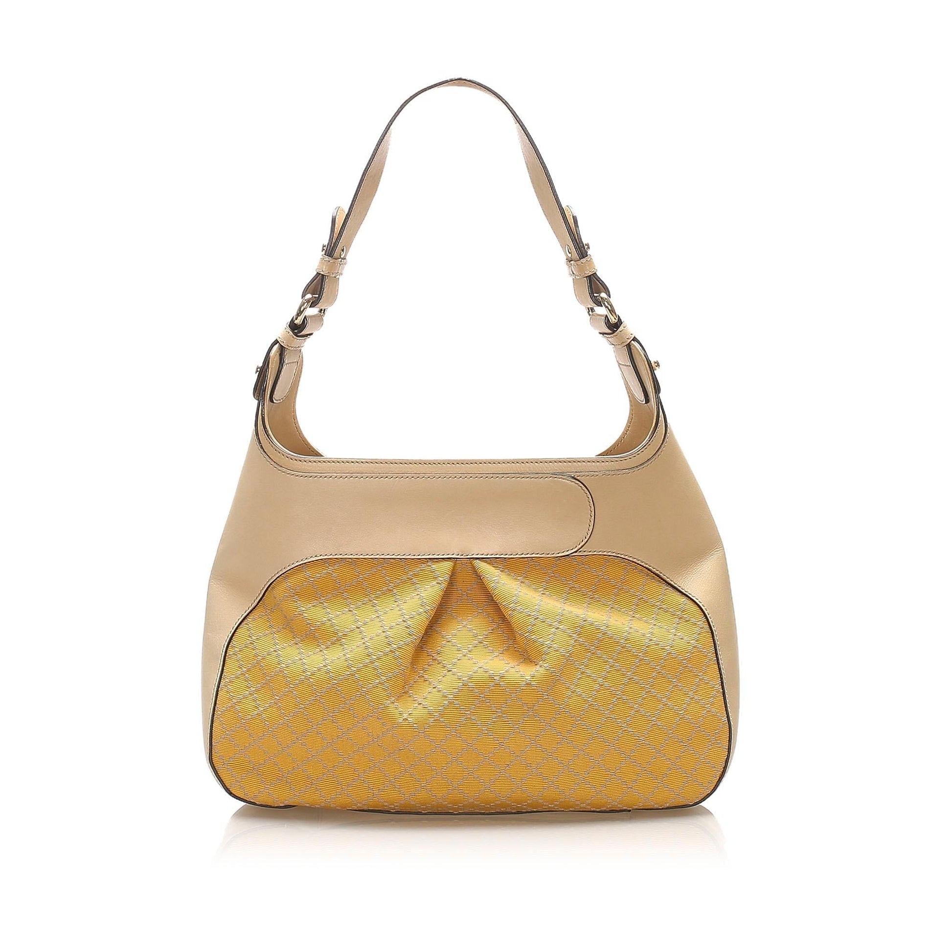 Gucci Bamboo Canvas Shoulder Bag Style 2