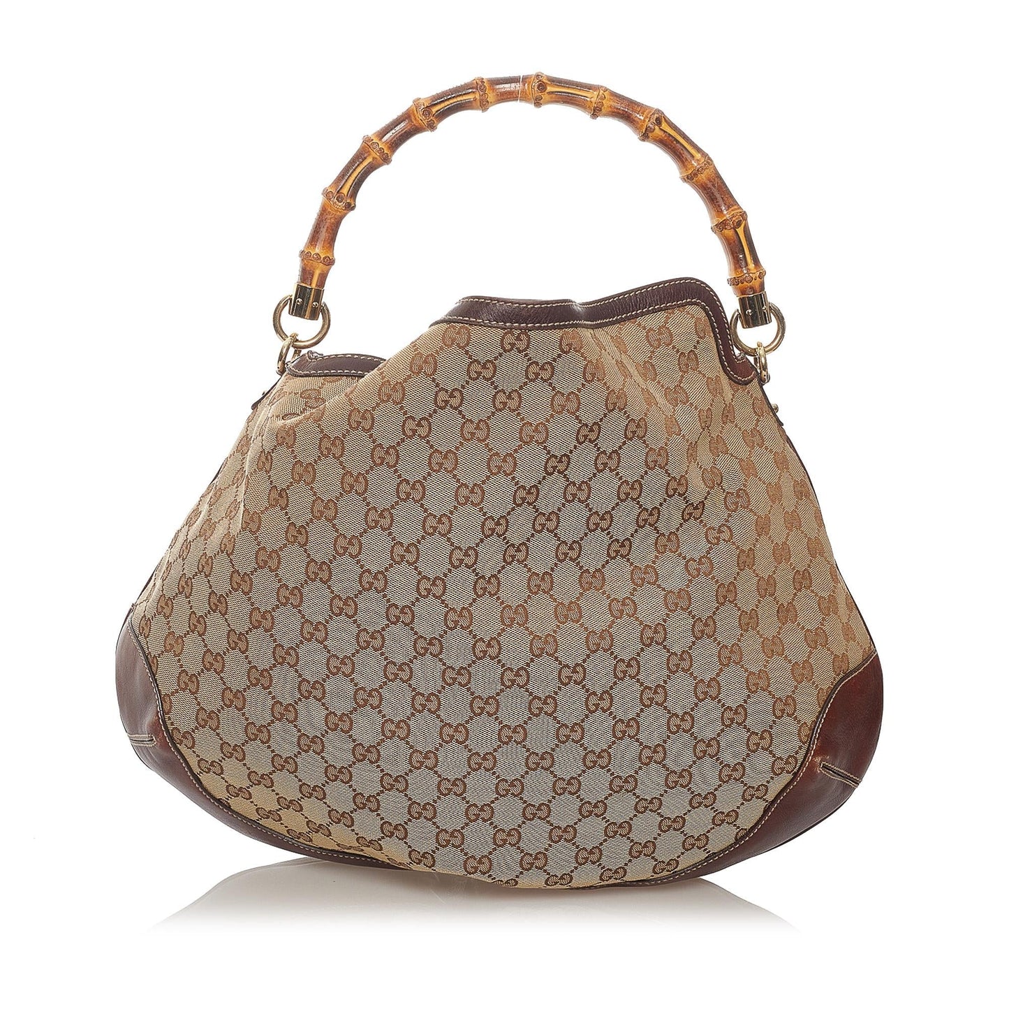 Gucci Bamboo Canvas Satchel