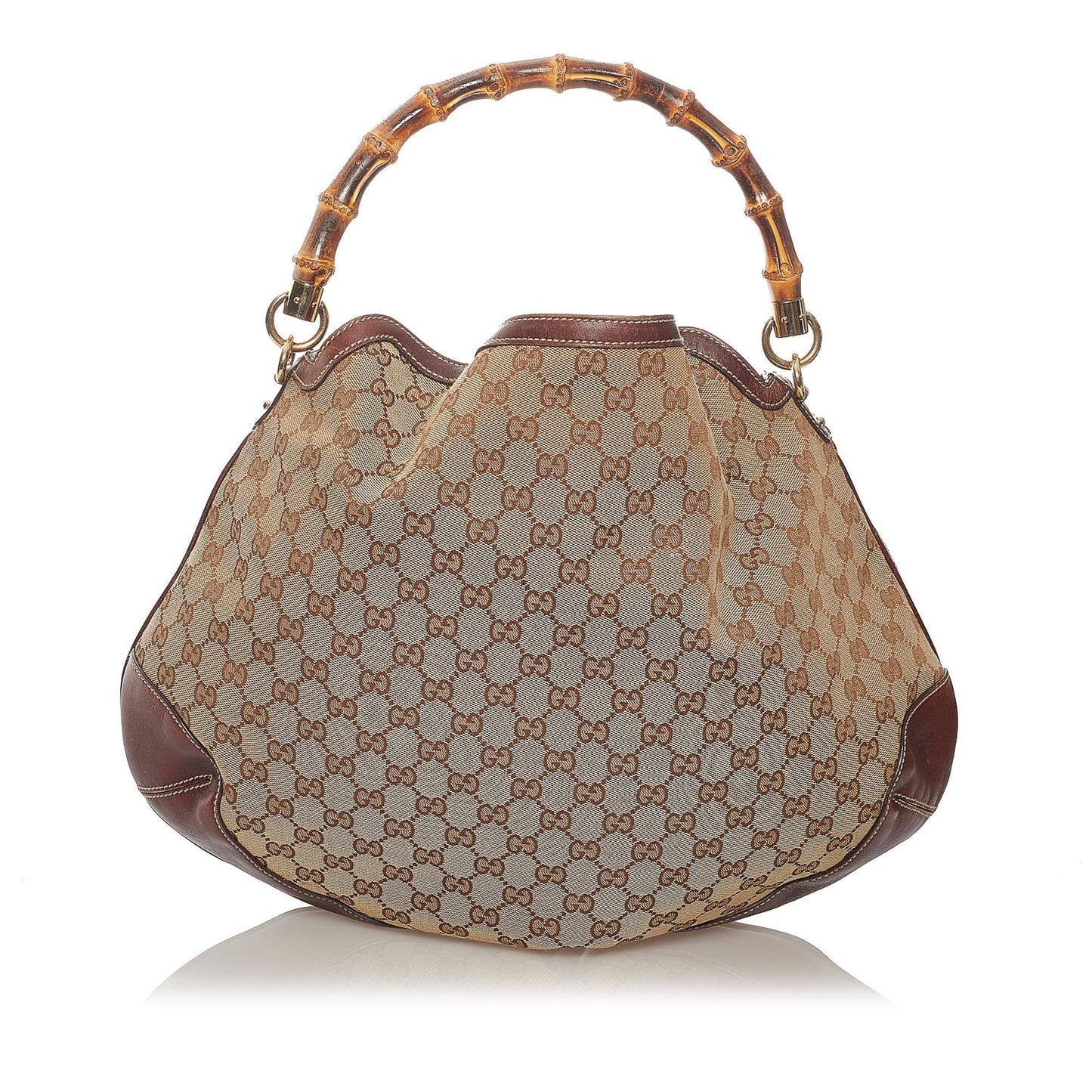 Gucci Bamboo Canvas Satchel