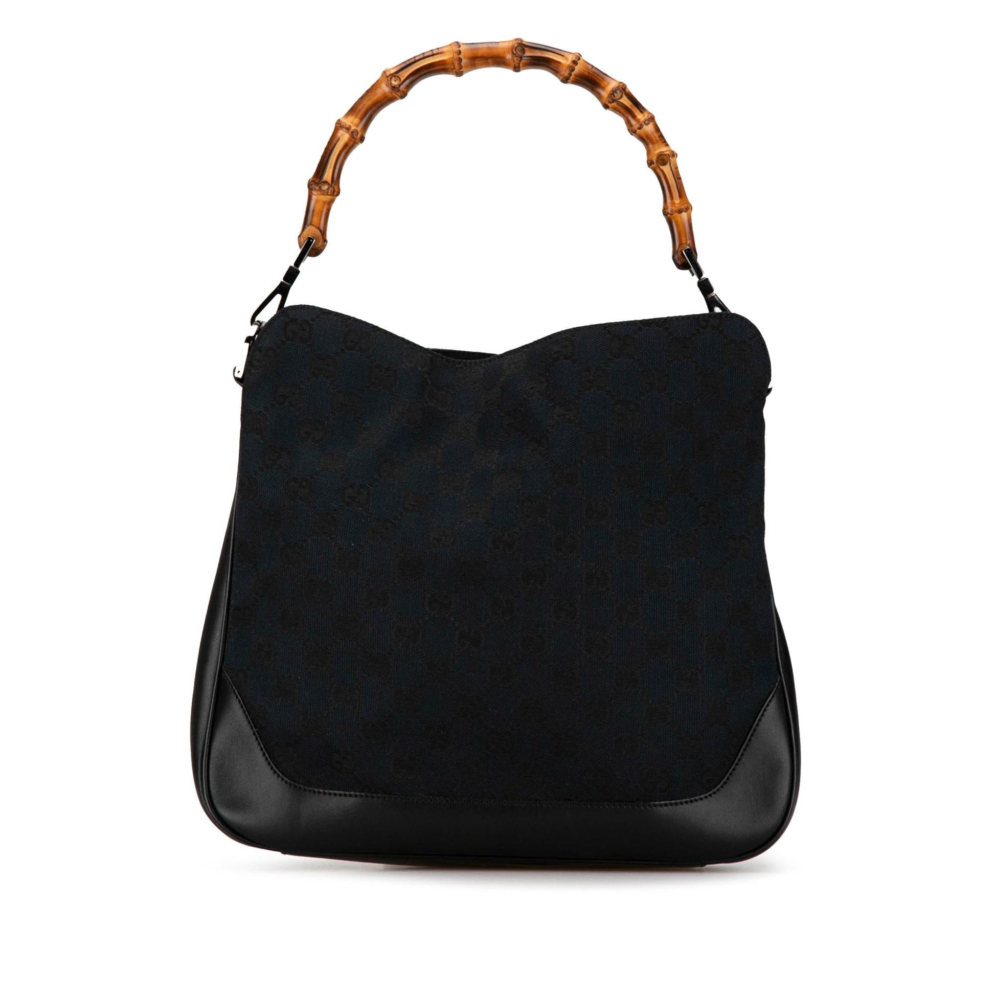 Gucci Bamboo GG Canvas Satchel (SHG-gPmmq9)
