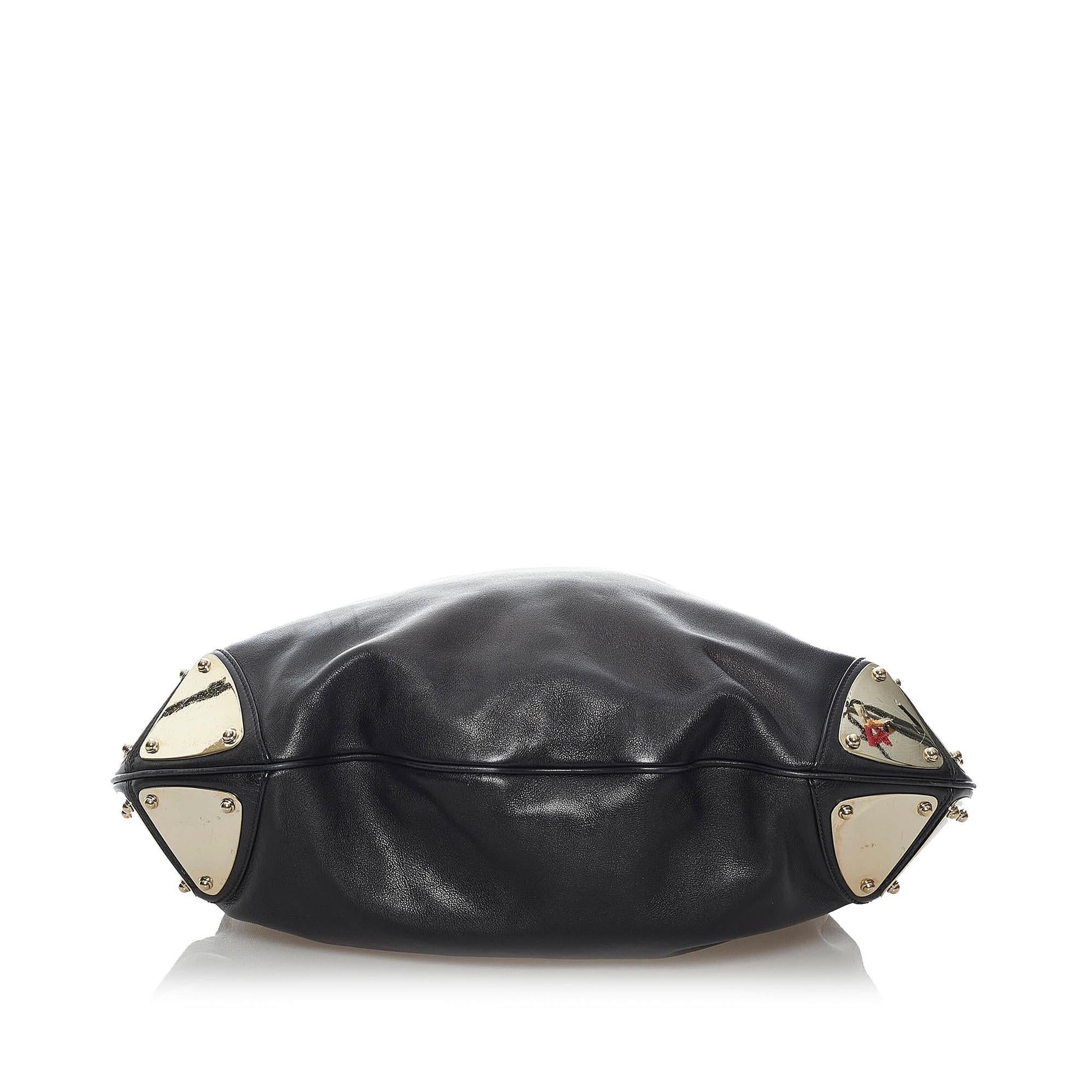 Gucci Bamboo Leather Shoulder Bag Style 12