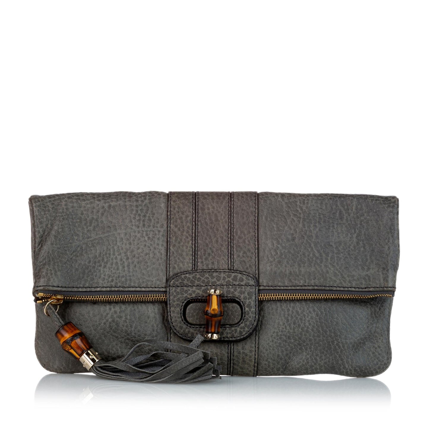 Gucci Bamboo Leather Clutch