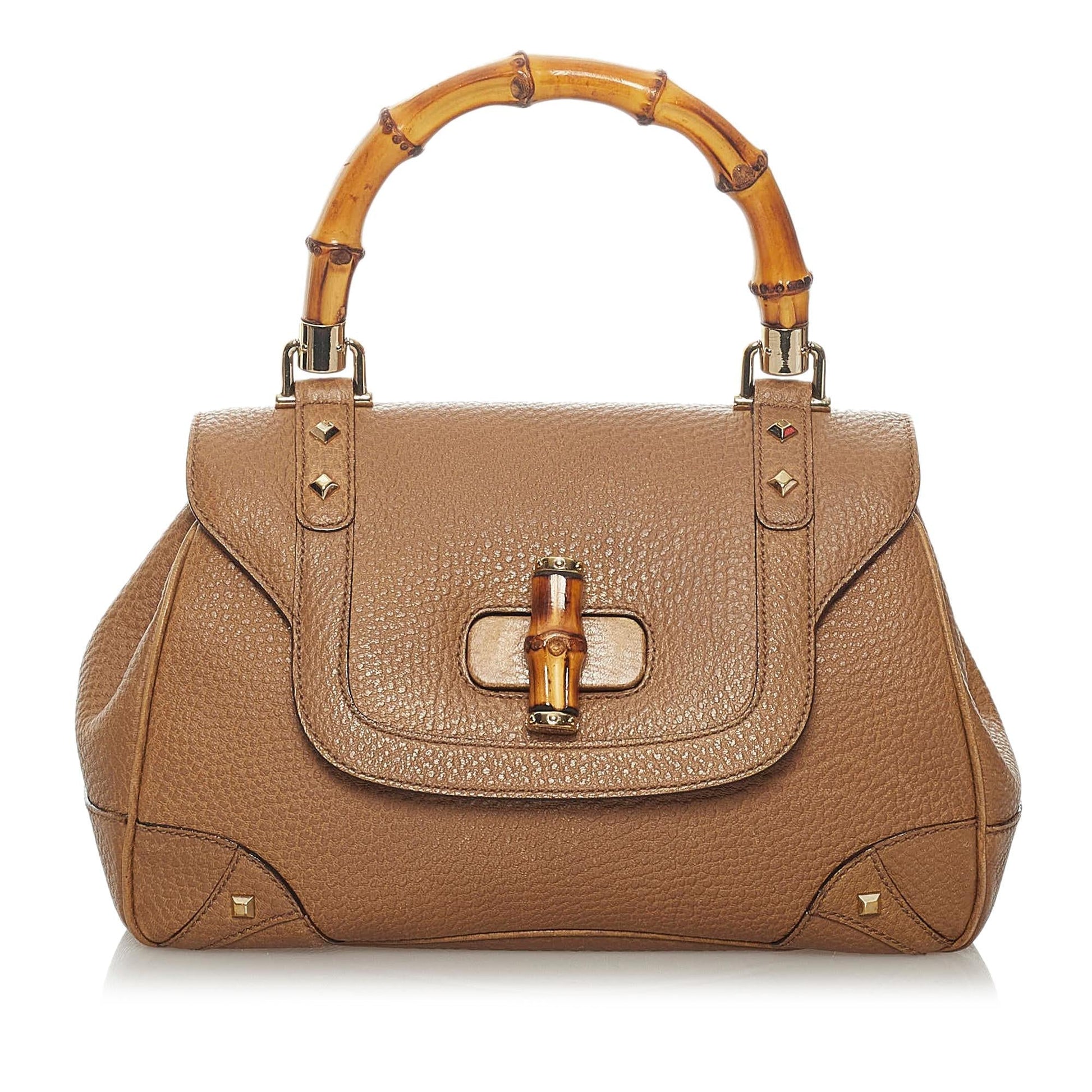 Gucci Bamboo Leather Handbag Style 3