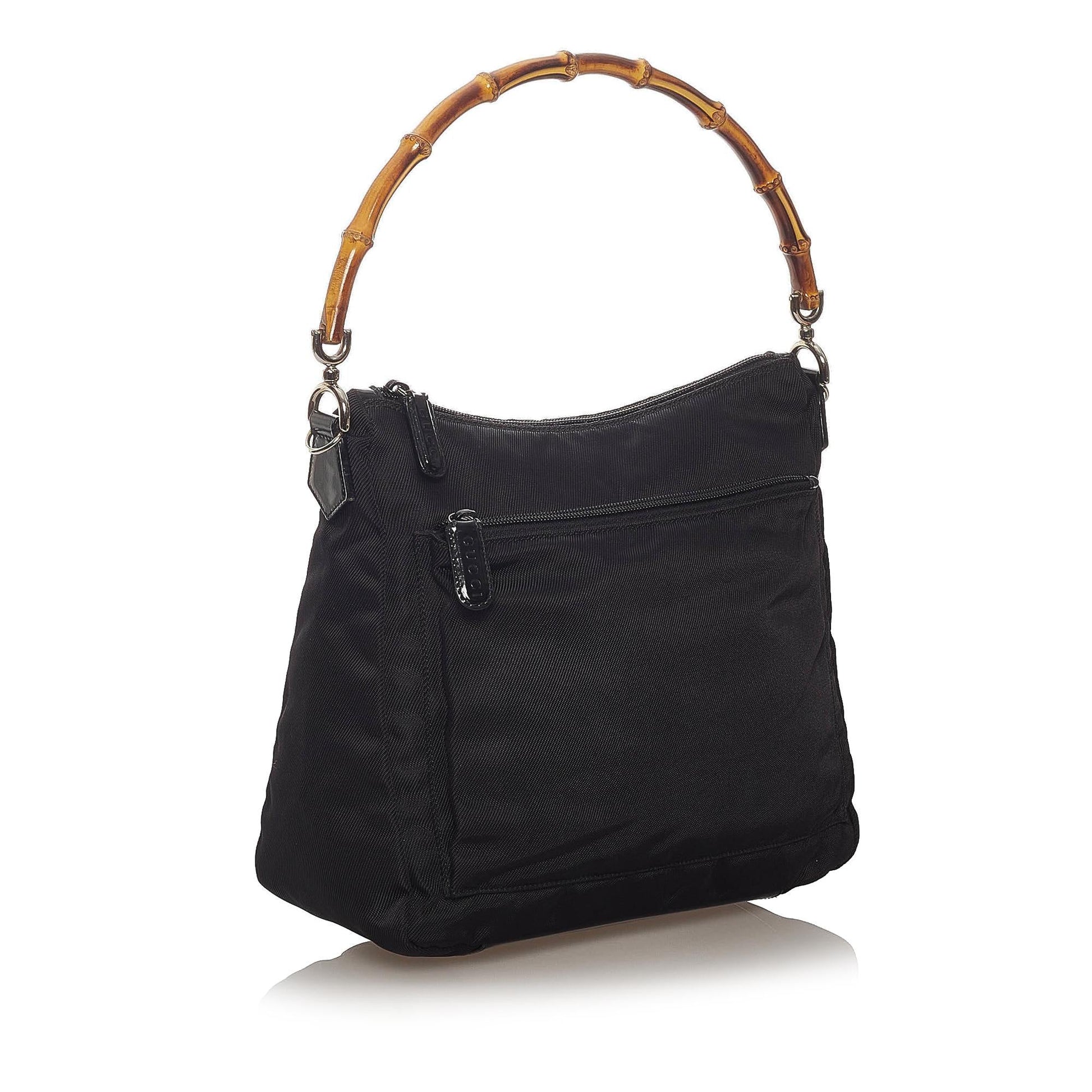 Gucci Bamboo Nylon Shoulder Bag (SHG-4hnVDO)