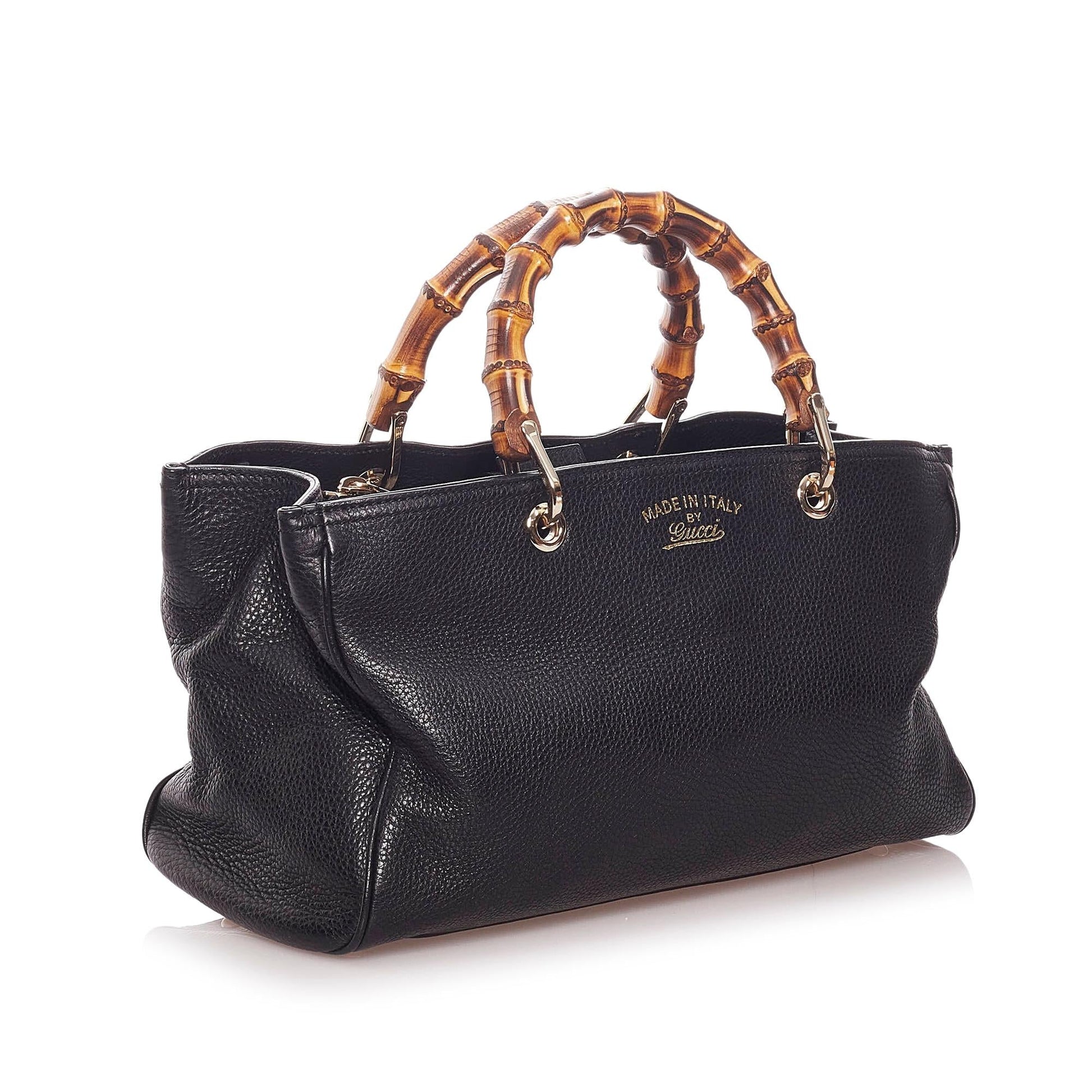 Gucci Bamboo Leather Tote Style 17