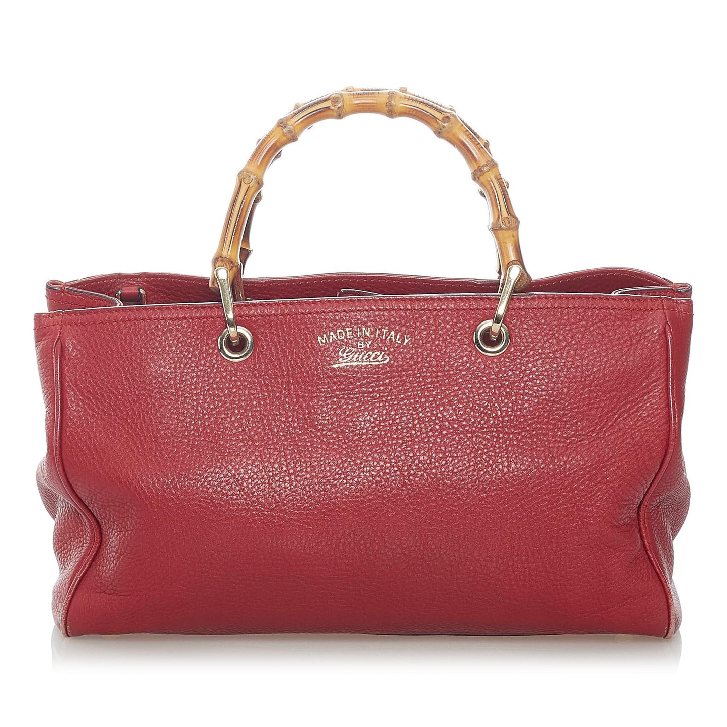 Gucci Bamboo Shopper Leather Satchel (SHG-37606)