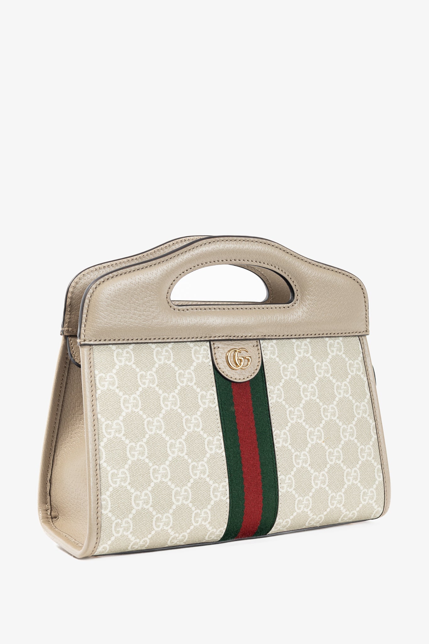 Gucci Monogram Chain Leather Tote