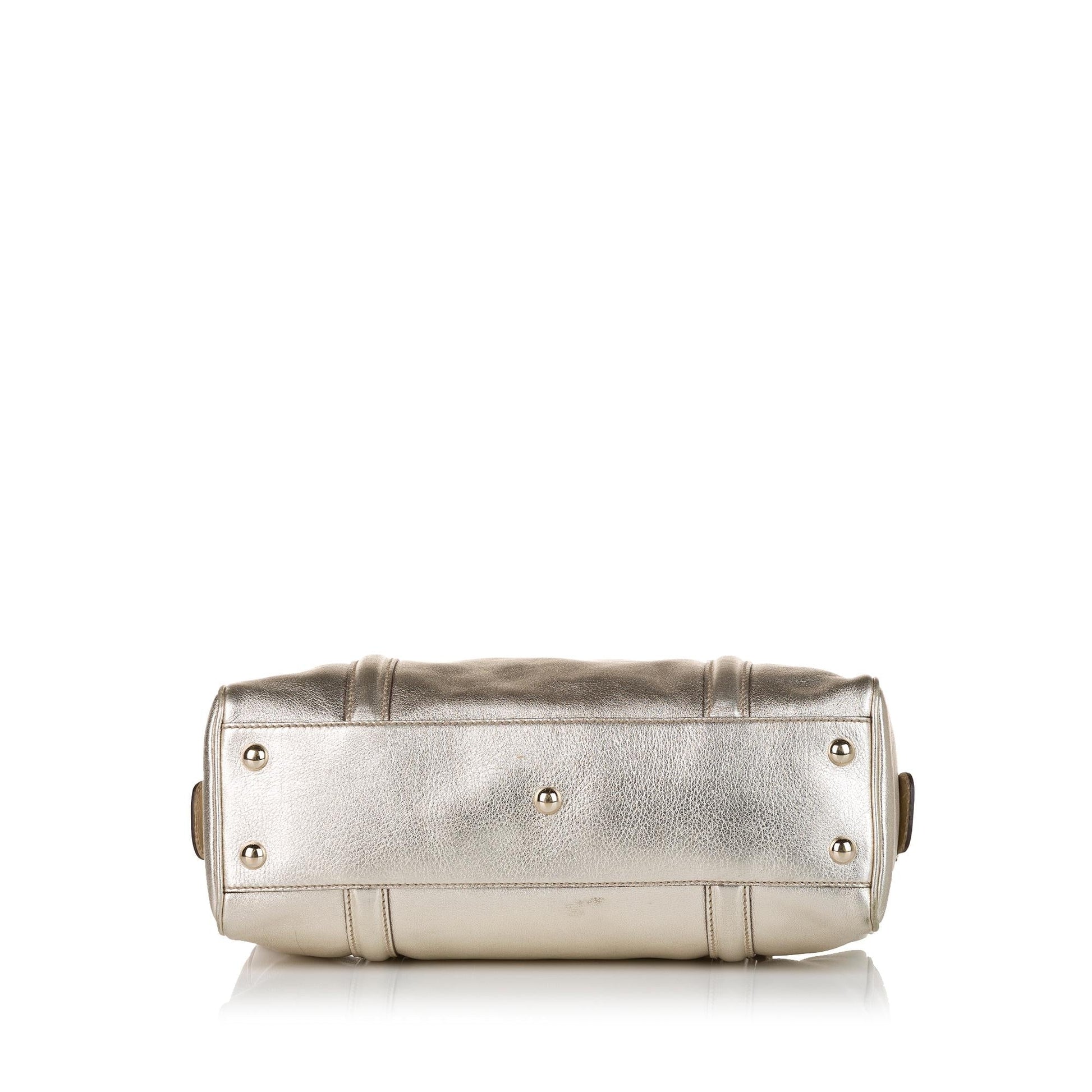 Gucci Britt Leather Boston Bag (SHG-34948)