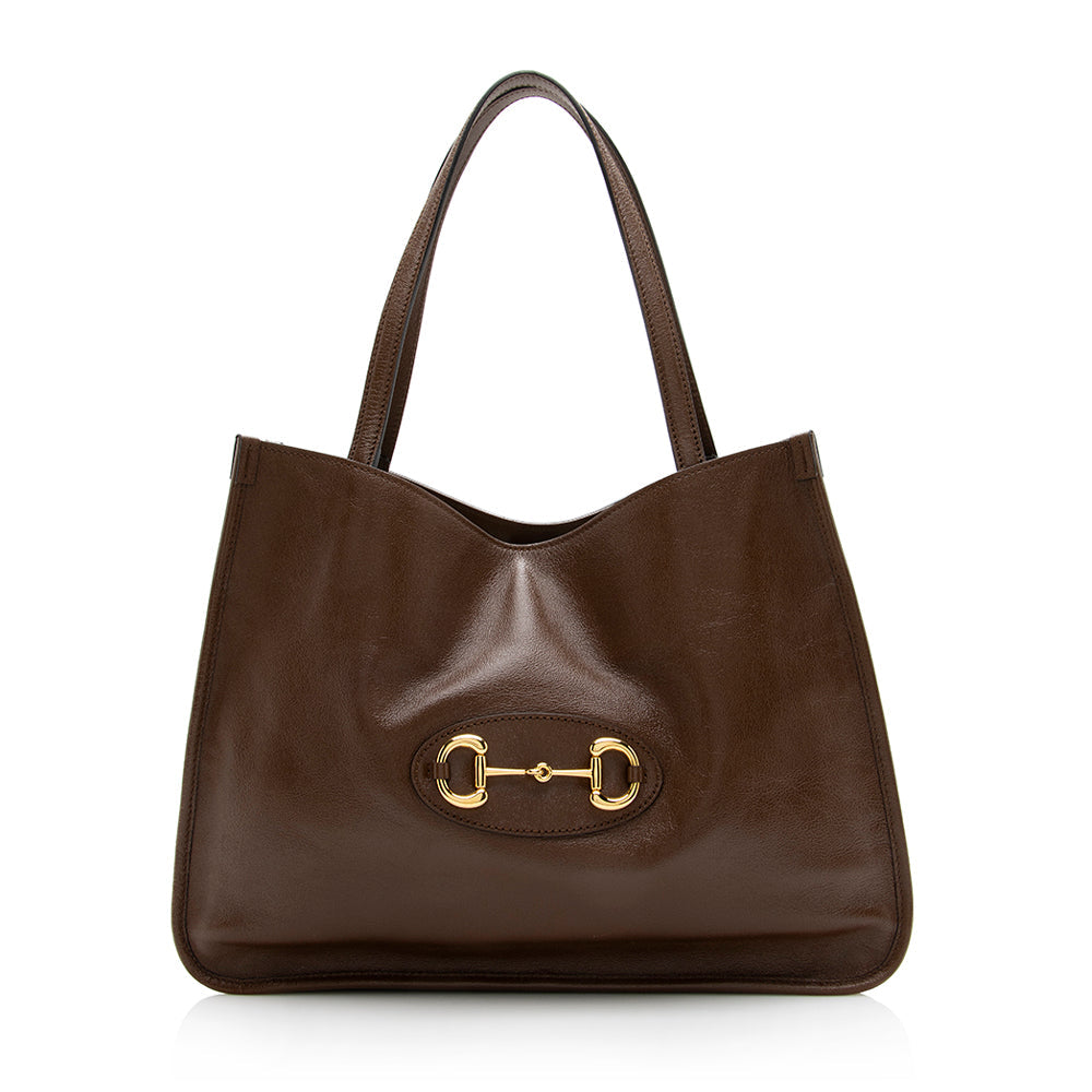 Gucci Horsebit Calfskin Tote