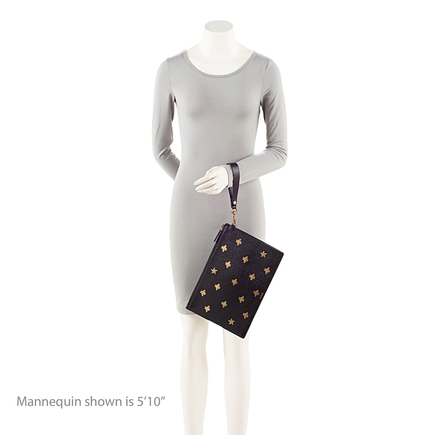 Gucci Calfskin Bee Wristlet