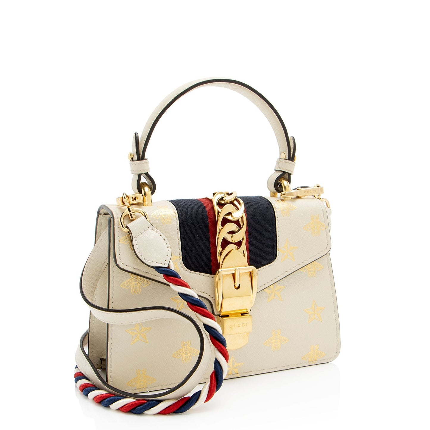Gucci Nylon Leather Mini Shoulder Bag