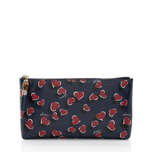 Gucci Calfskin Heartbeat Large Pouch