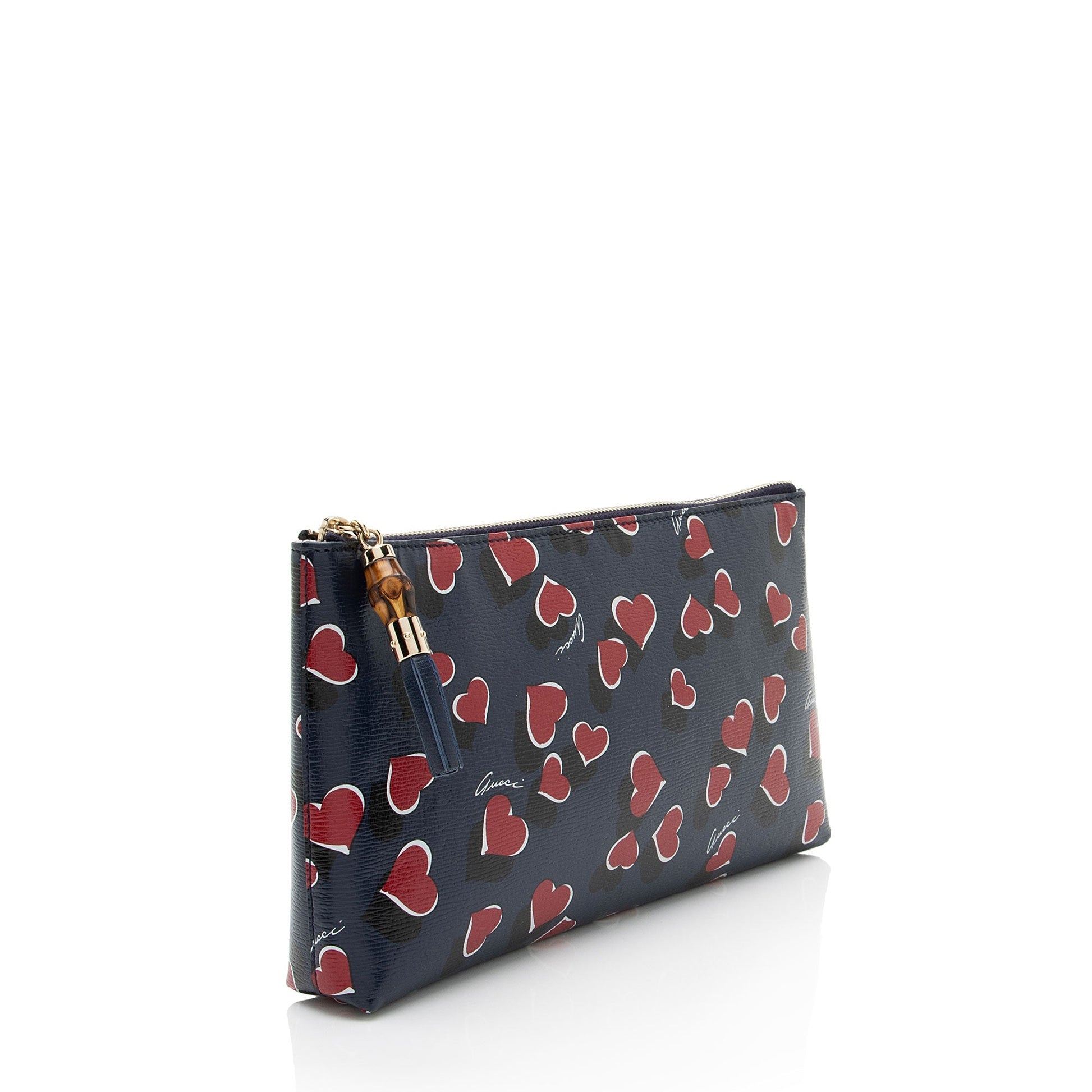 Gucci Calfskin Heartbeat Large Pouch