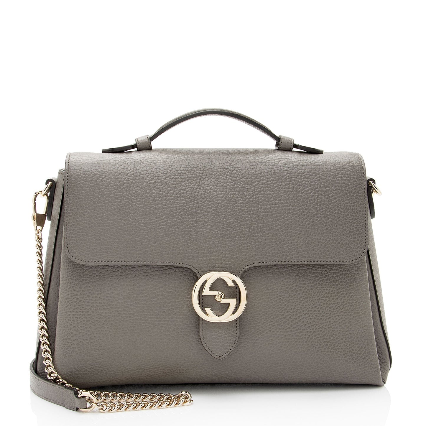 Gucci Canvas Top Handle Shoulder Bag