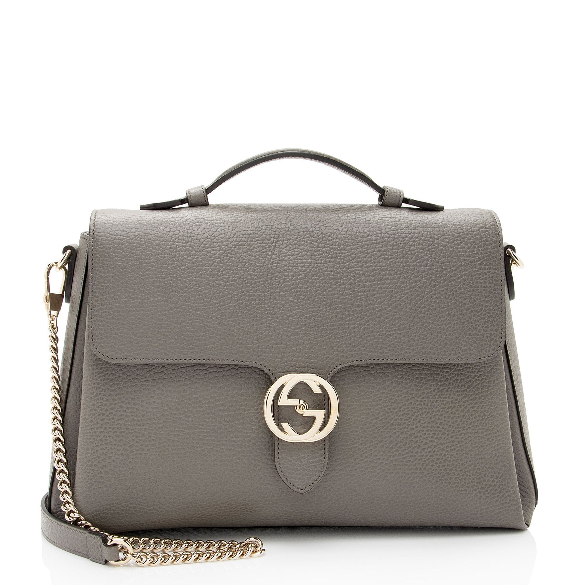 Gucci Canvas Top Handle Shoulder Bag