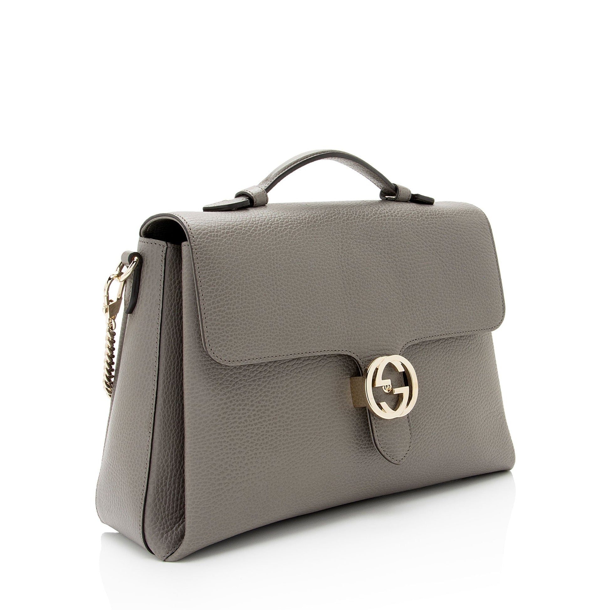 Gucci Canvas Top Handle Shoulder Bag