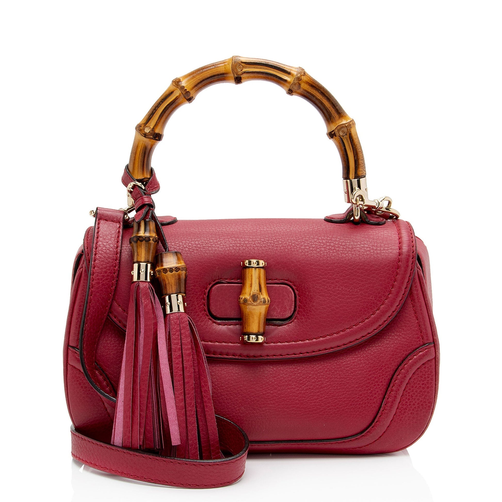 Gucci Leather Canvas Shoulder Bag