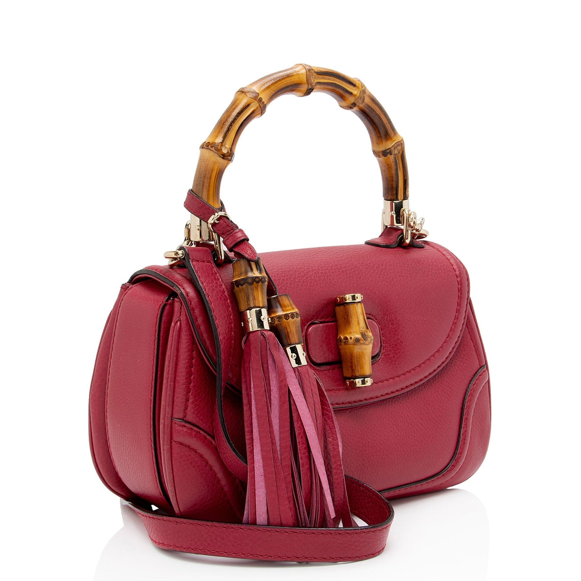 Gucci Leather Canvas Shoulder Bag