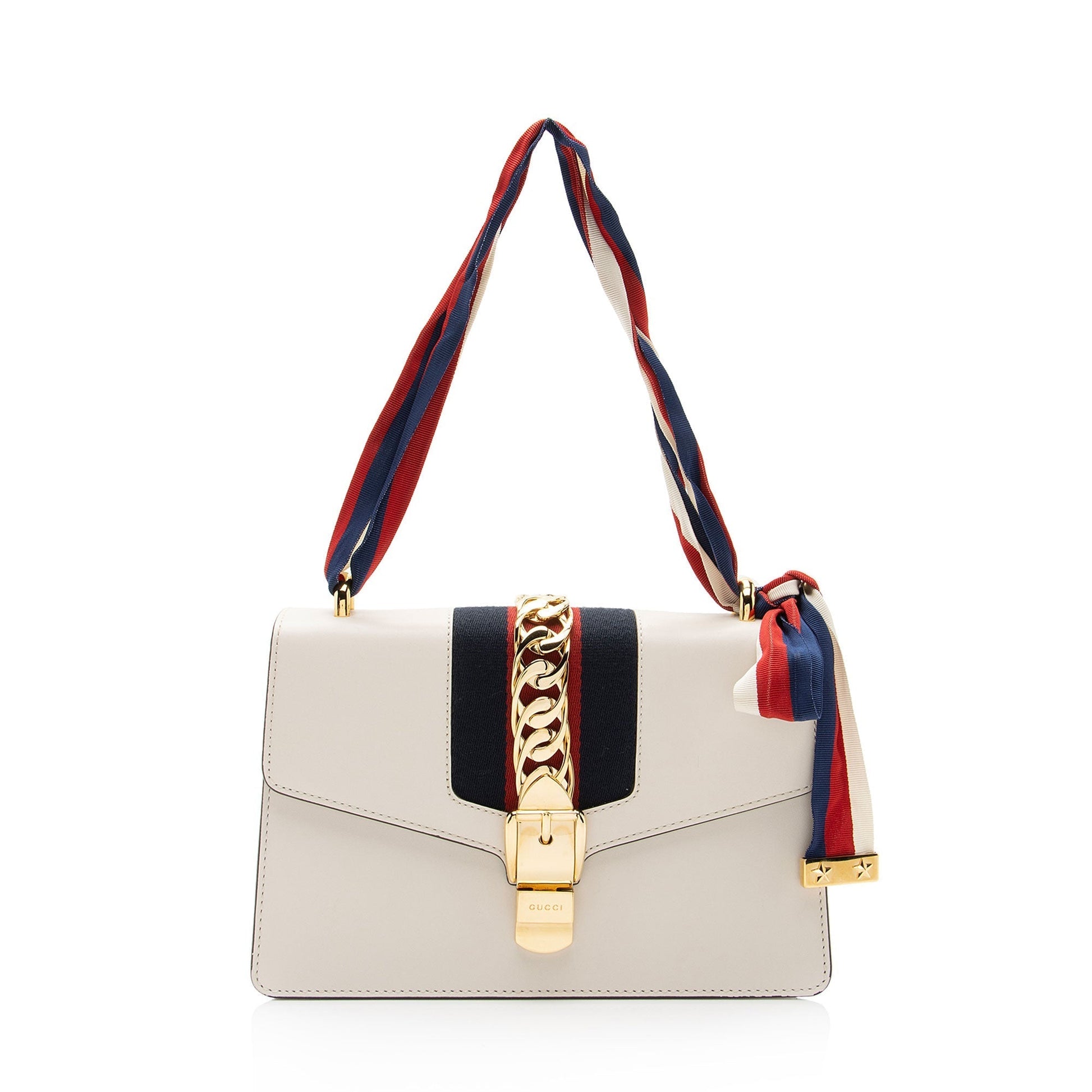 Gucci Nylon Leather Shoulder Bag