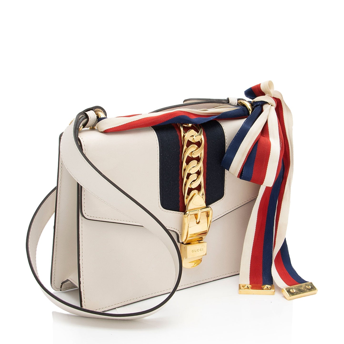 Gucci Nylon Leather Shoulder Bag
