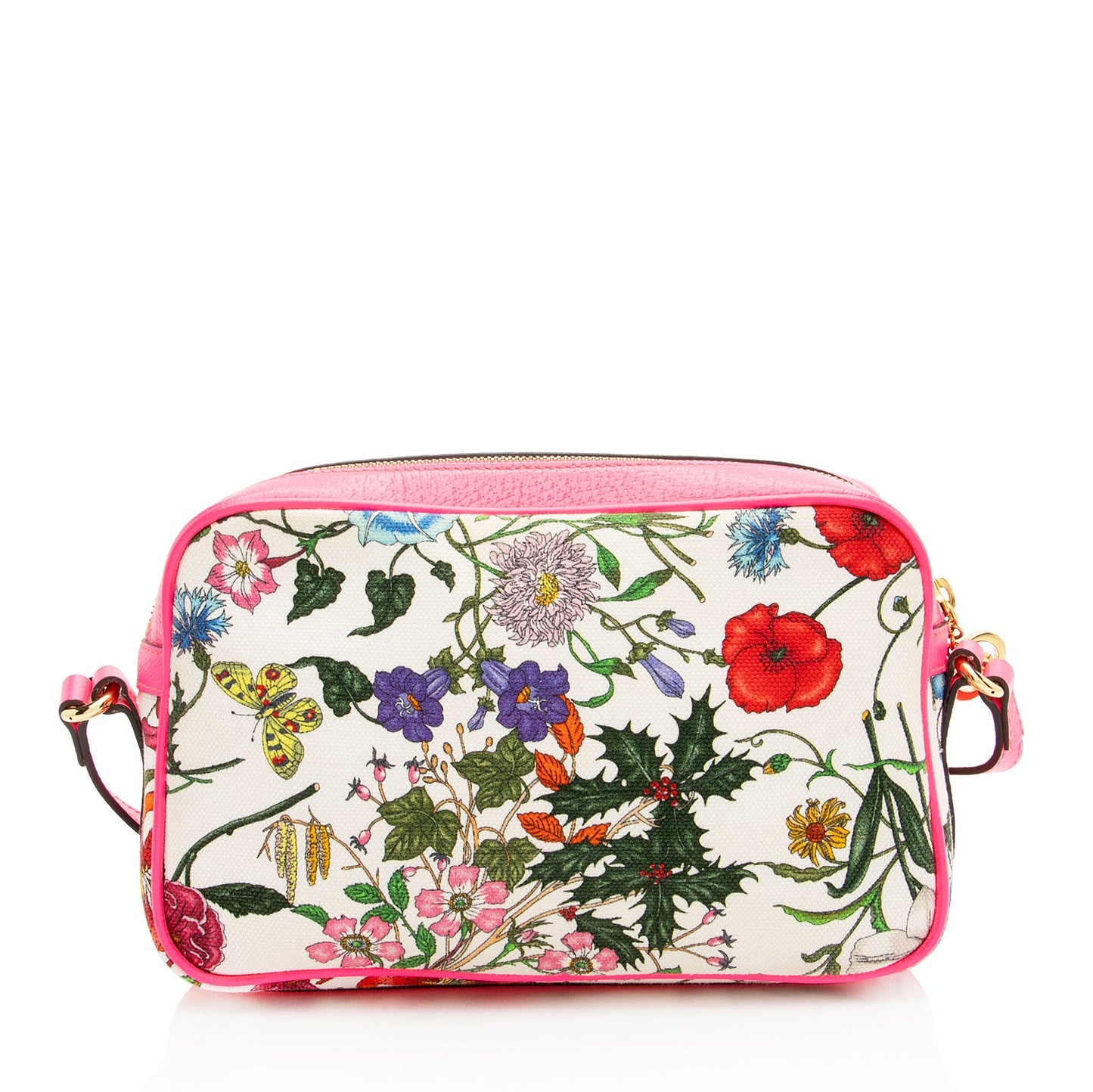 Gucci Canvas Flora Shoulder Bag
