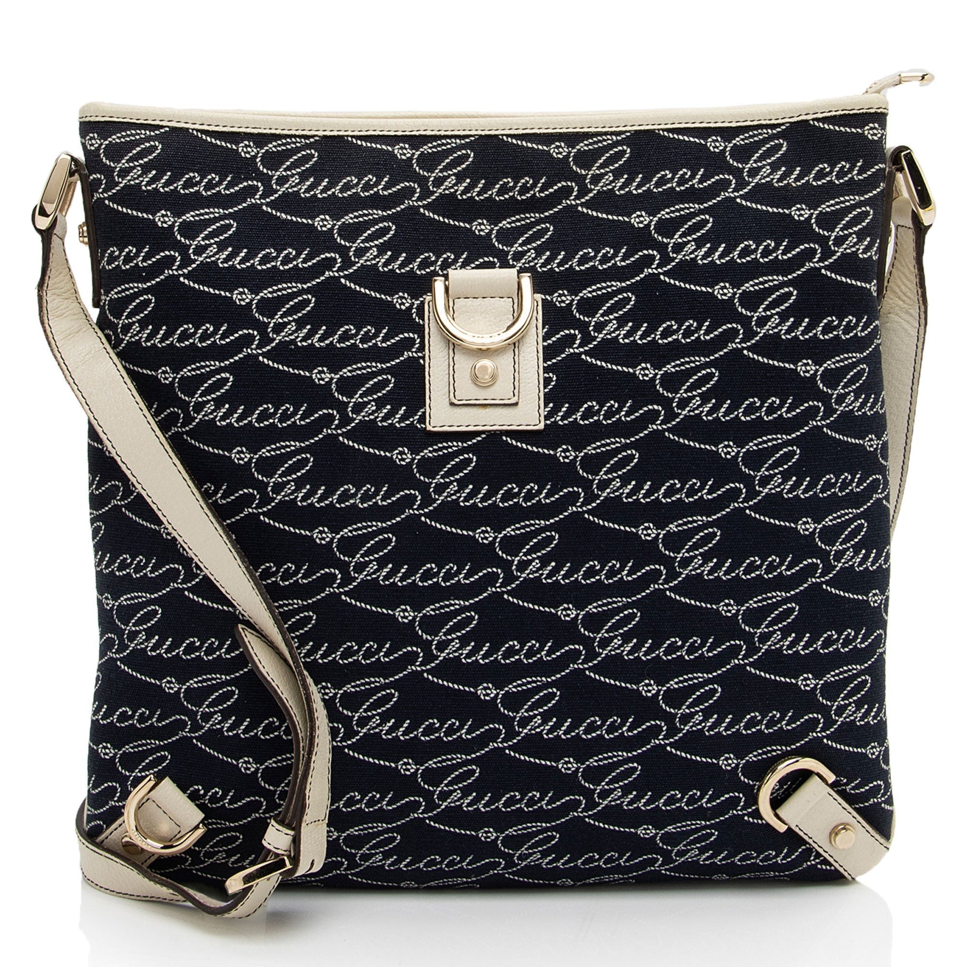 Gucci Leather Canvas Crossbody