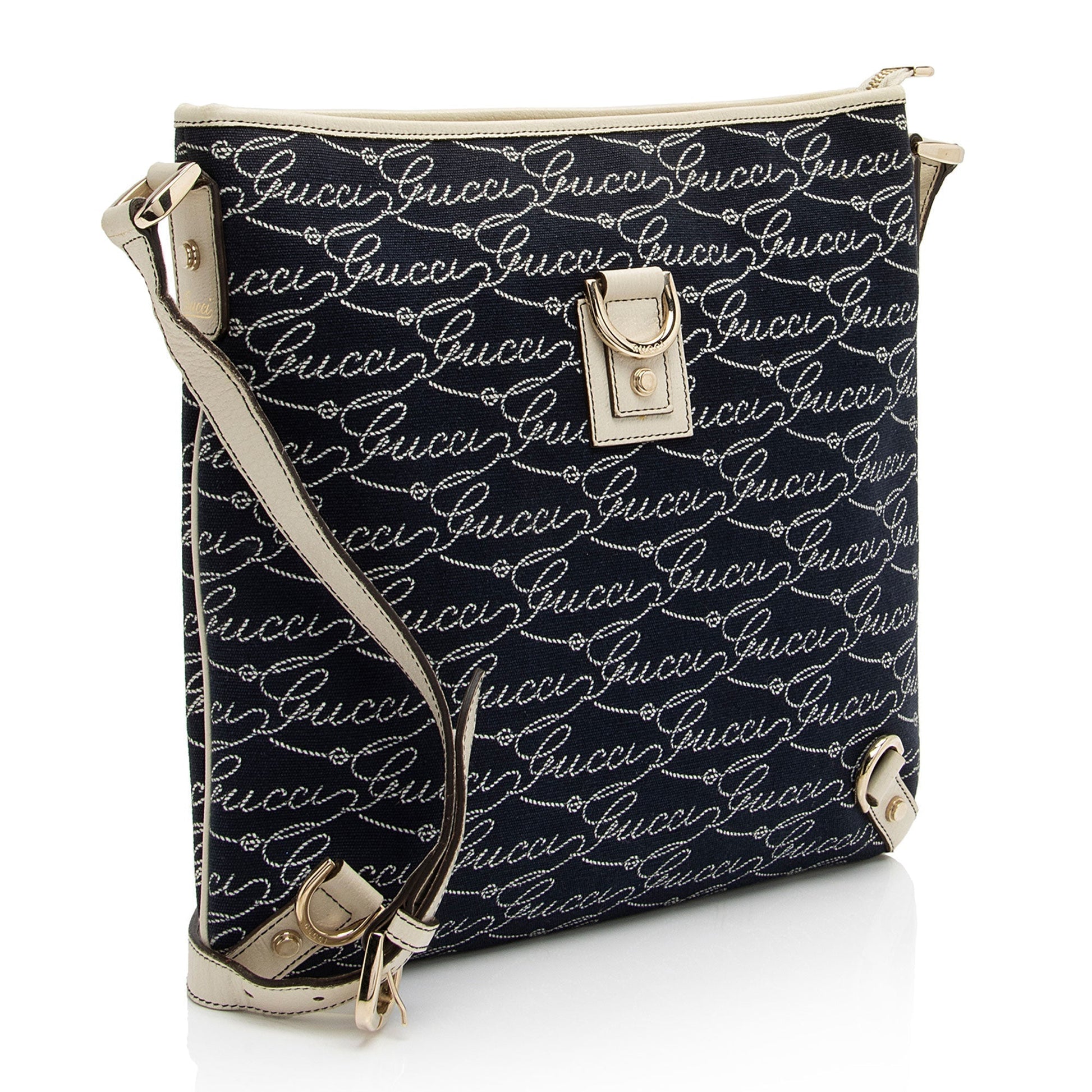 Gucci Leather Canvas Crossbody