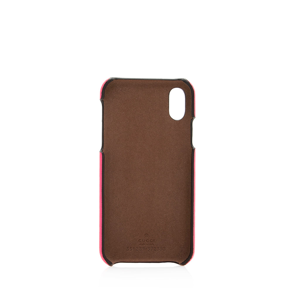 Gucci Canvas Logo iPhone X Case (SHF-20710)