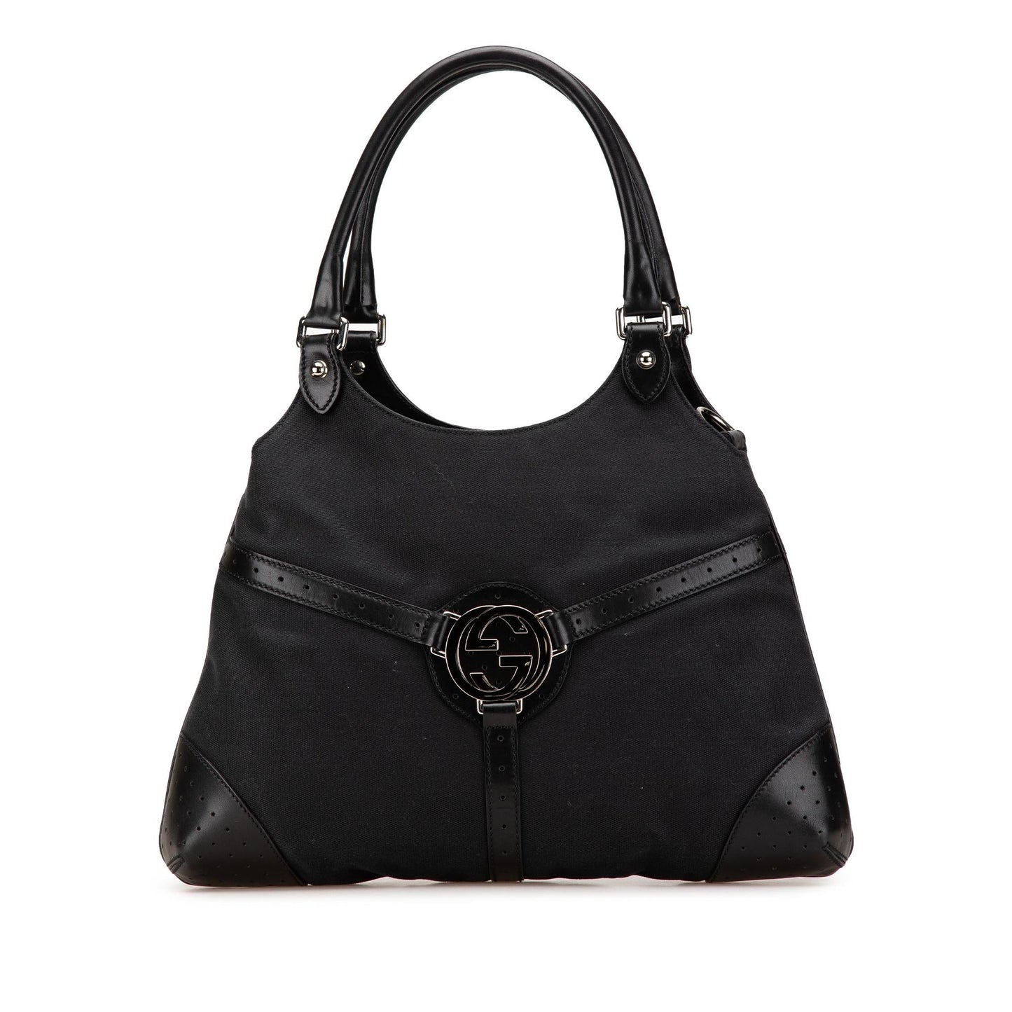 Gucci Canvas Reins Shoulder Bag