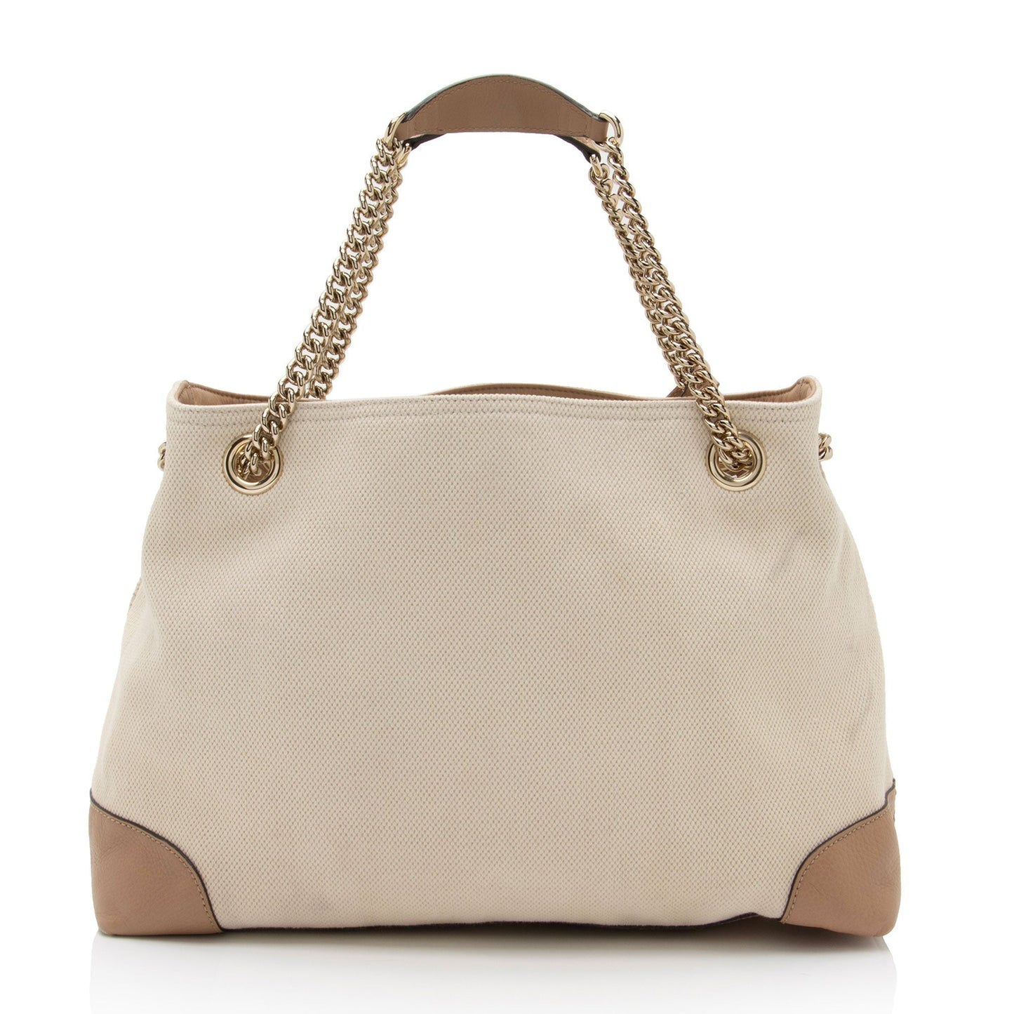 Gucci Leather Canvas Shoulder Bag