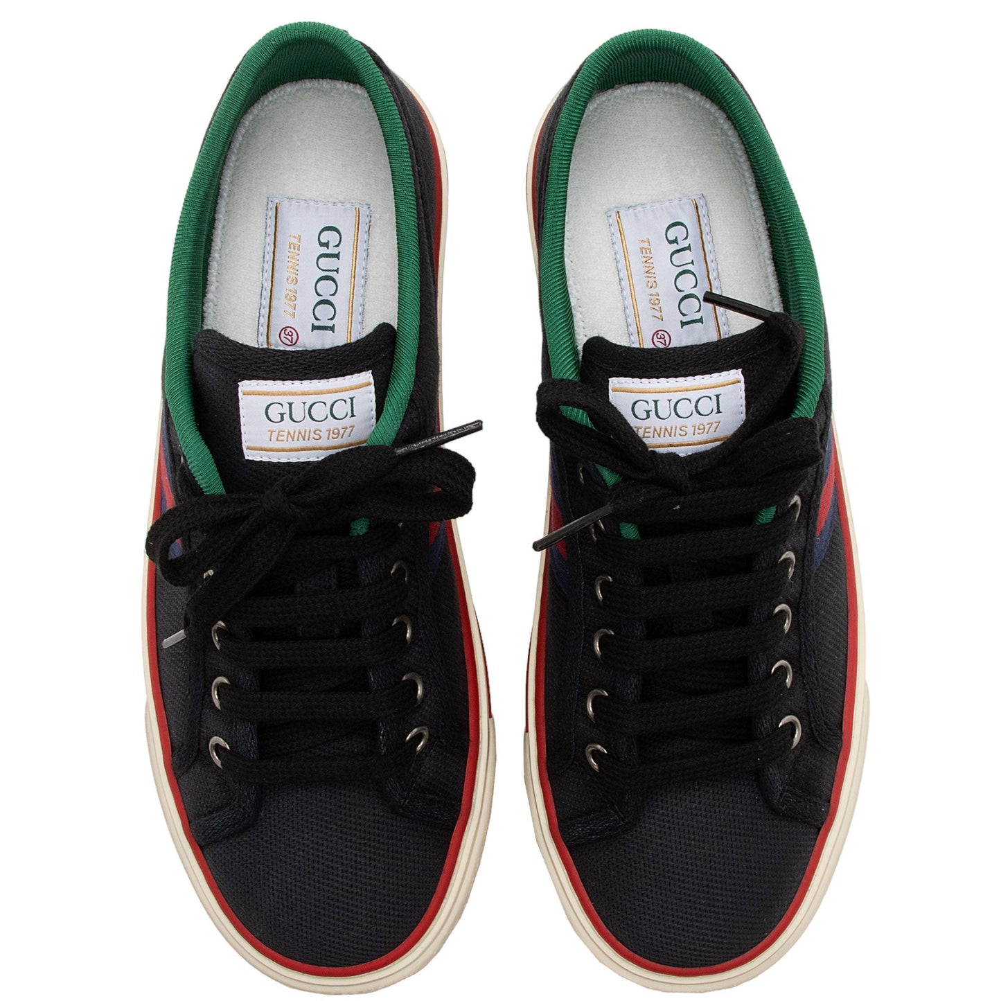 Gucci Canvas Web 1977 Tennis Sneakers - Size 7 / 37 (SHF-UoXp4t)