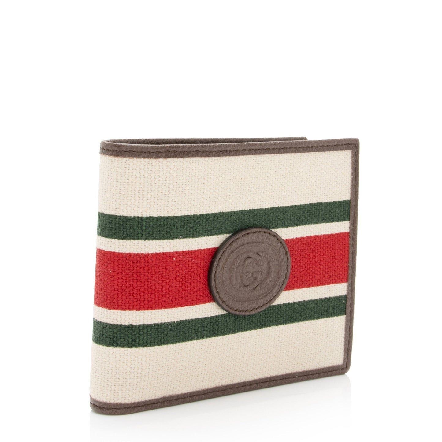 Gucci Canvas Web Bi-Fold Wallet (SHF-5YP2iA)