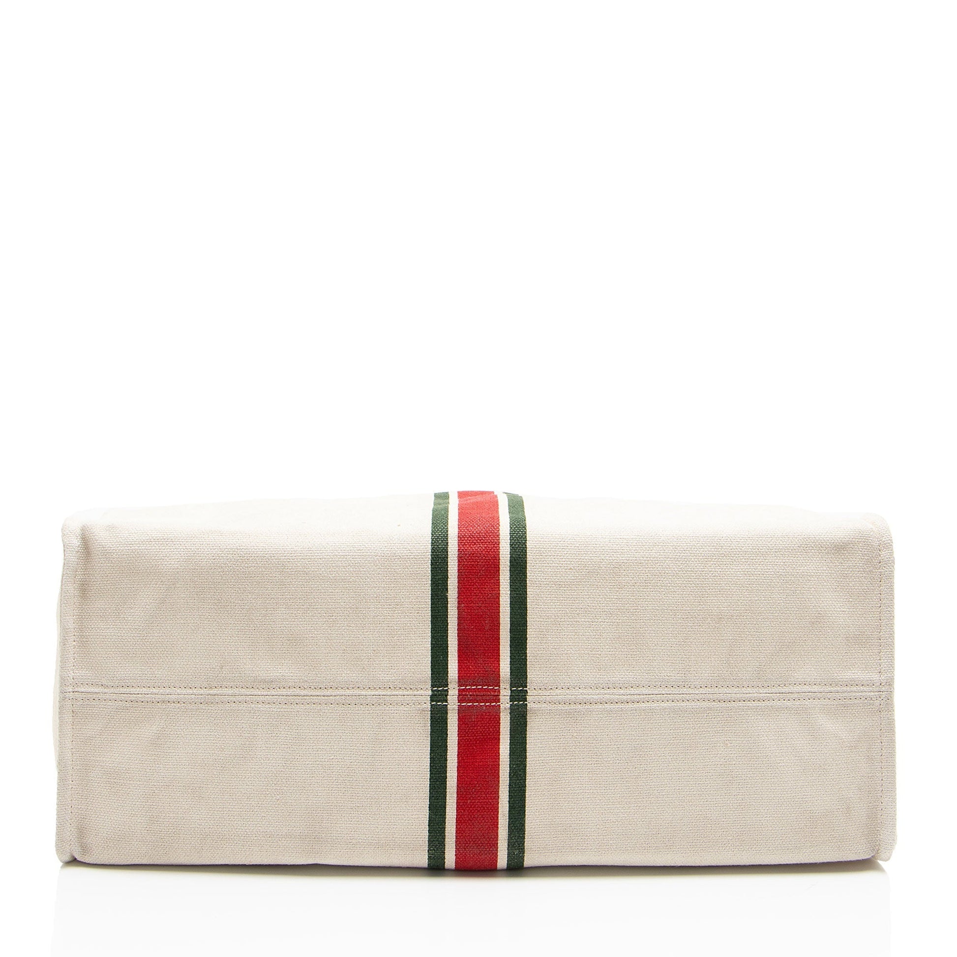 Gucci Leather Canvas Tote