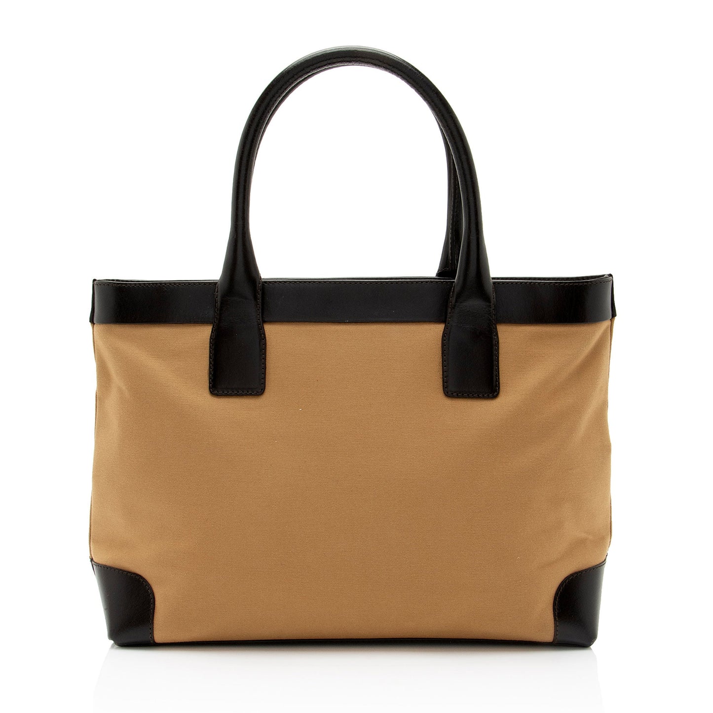 Gucci Nylon Leather Canvas Tote