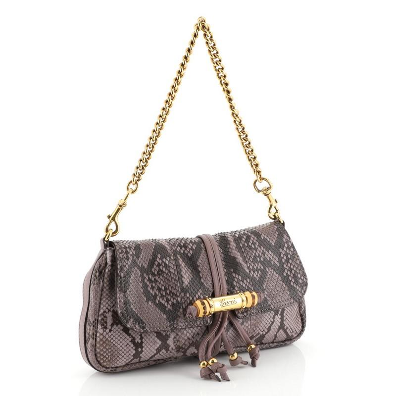 Gucci Croisette Caro Chain Leather Shoulder Bag