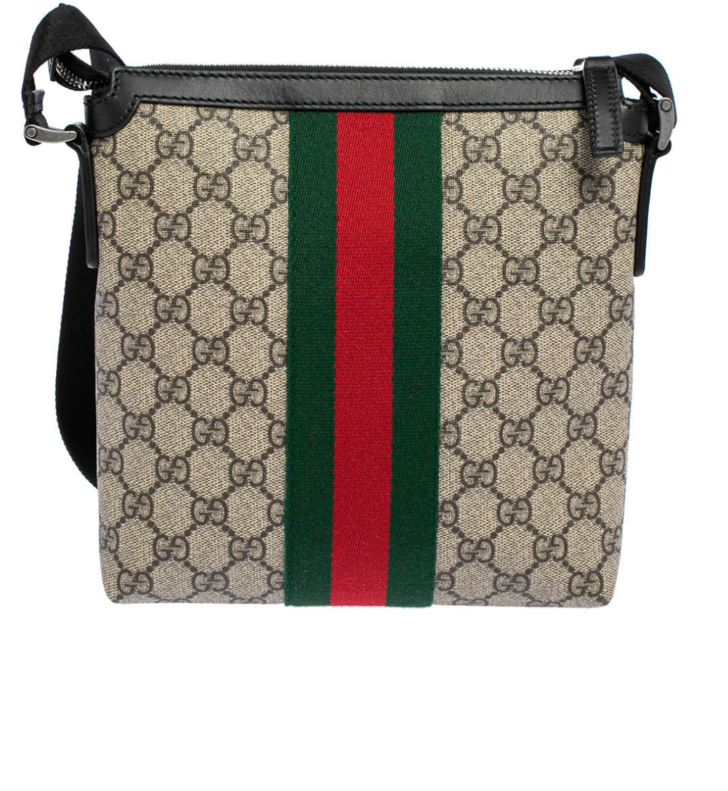 Gucci Monogram Caro Leather Canvas Crossbody
