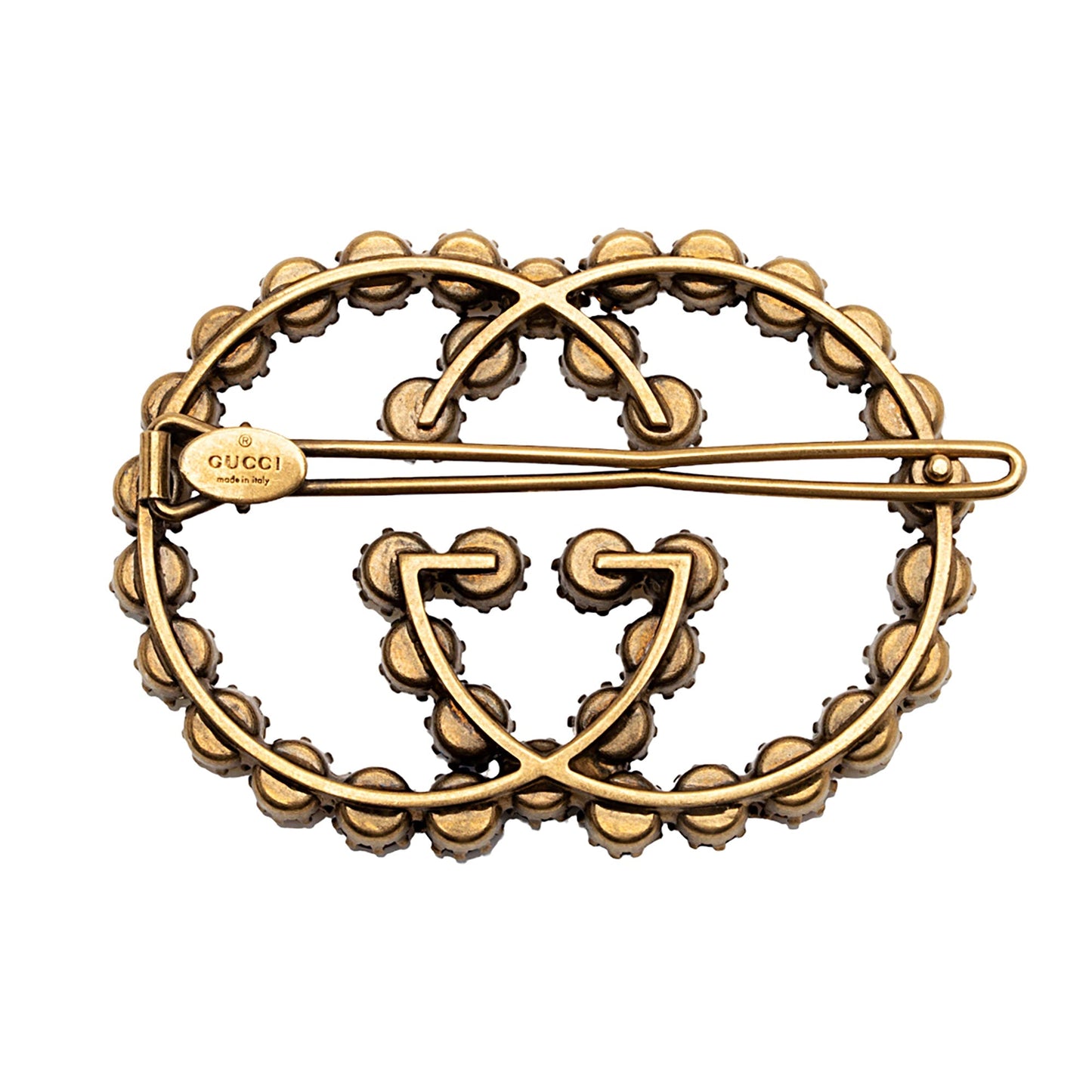 Gucci Crystal Interlocking G Hair Clip (SHF-vhmVJI)