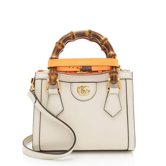 Gucci Cuir Leather Diana Mini Tote