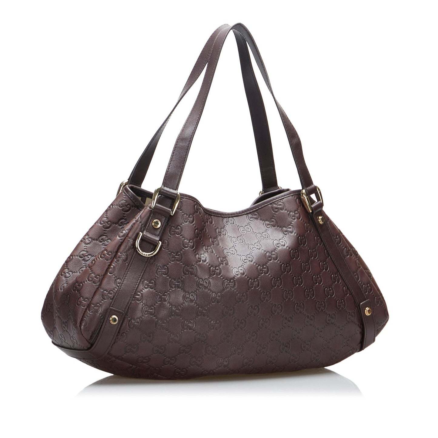 Gucci D-Ring Guccissima Pelham Shoulder Bag (SHG-Ff7VBK)