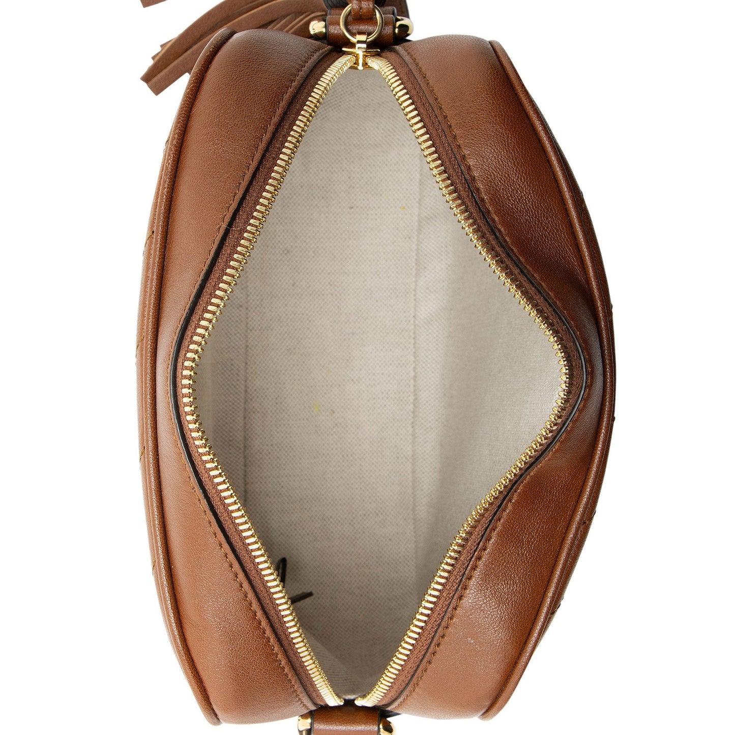 Gucci Diagonal Stitched Calfskin Blondie Camera Bag