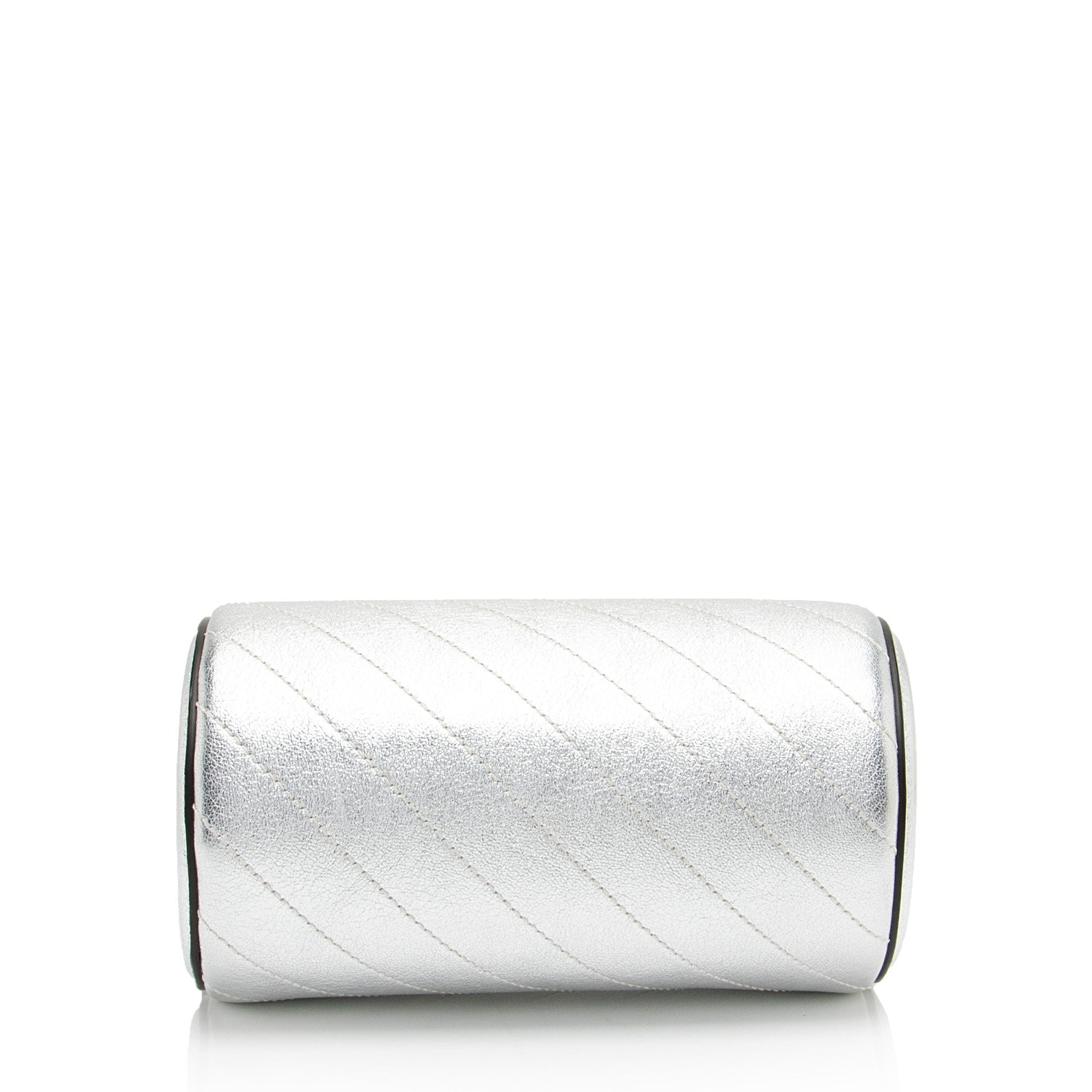 Gucci Metallic Calfskin Blondie Mini Barrel Bag