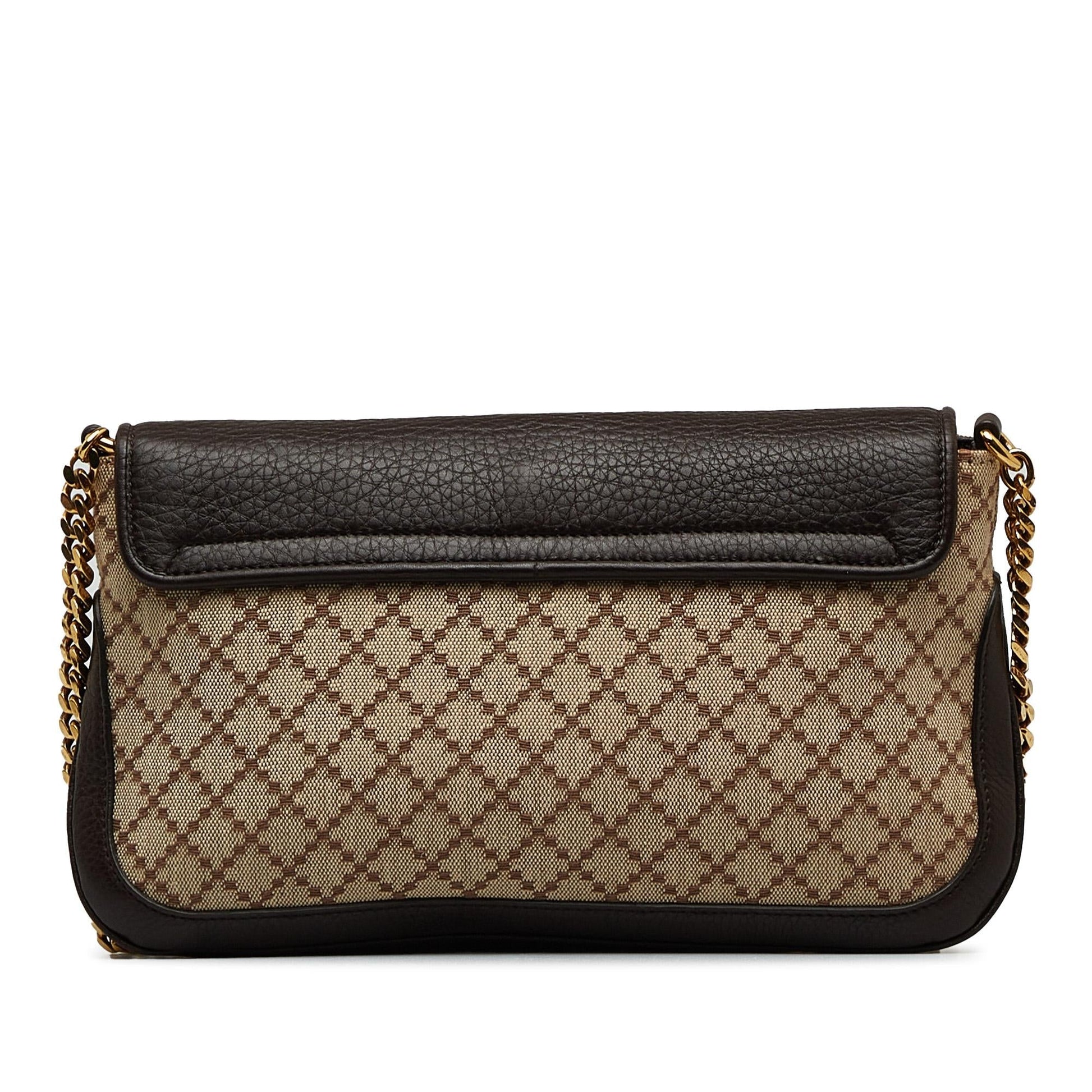 Gucci Chain Canvas Shoulder Bag