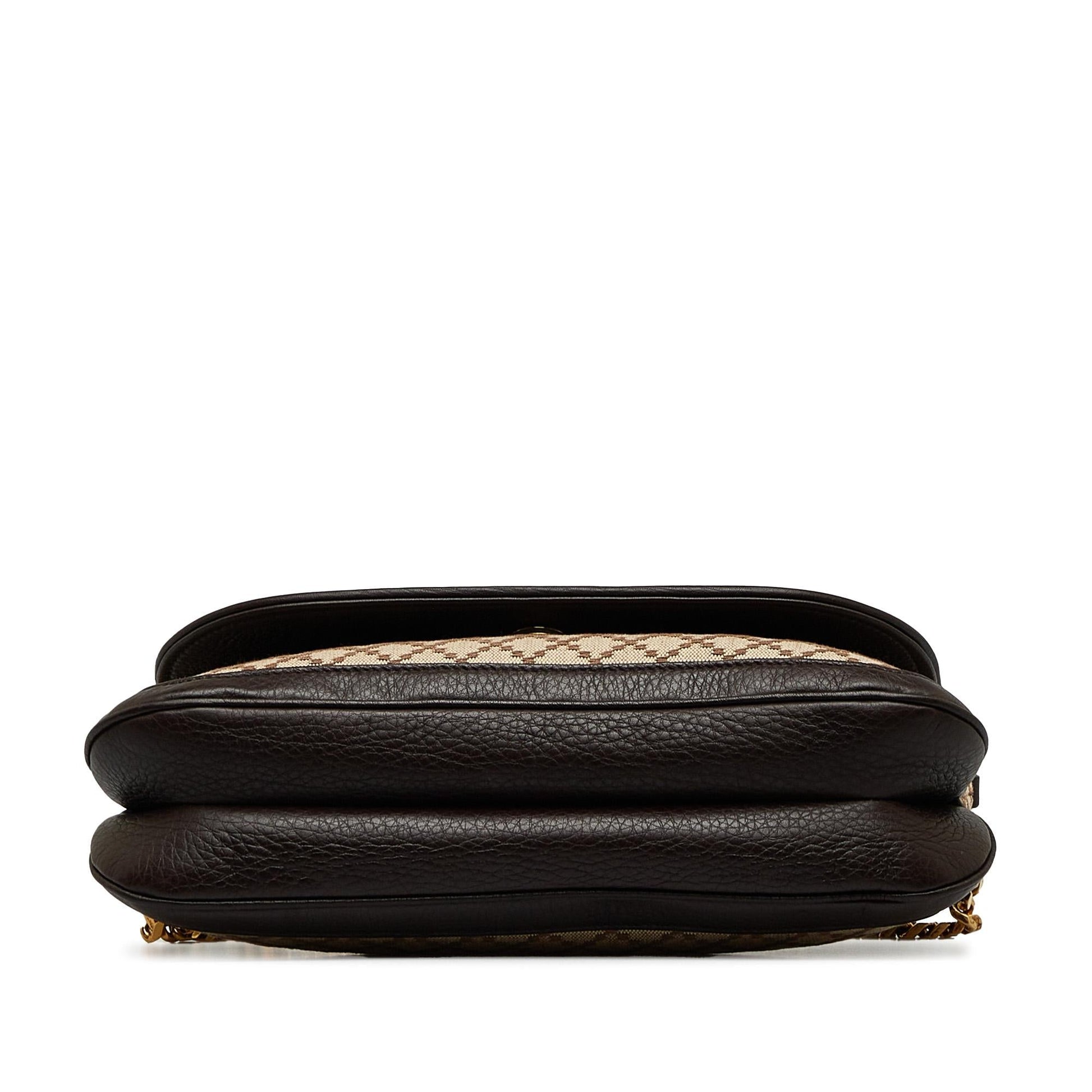 Gucci Chain Canvas Shoulder Bag