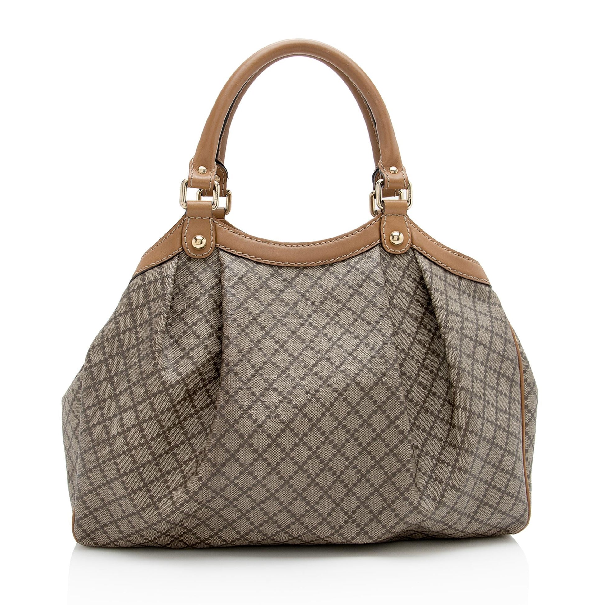 Gucci Diamante Canvas Sukey Medium Tote - FINAL SALE (SHF-22989)