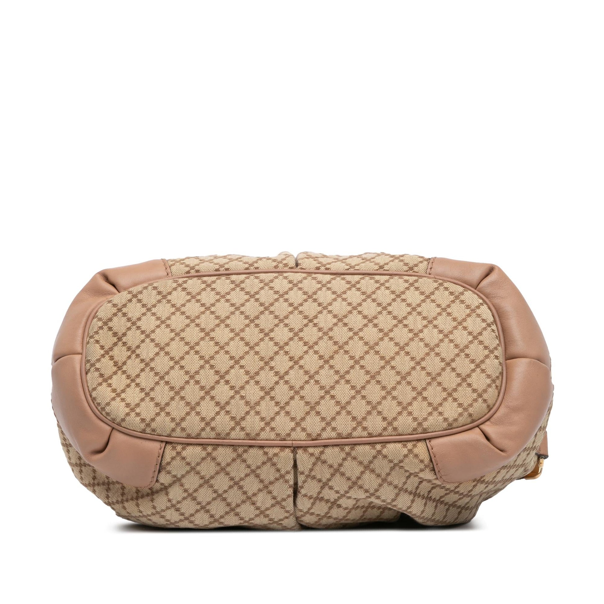 Gucci Diamante Canvas Sukey Satchel