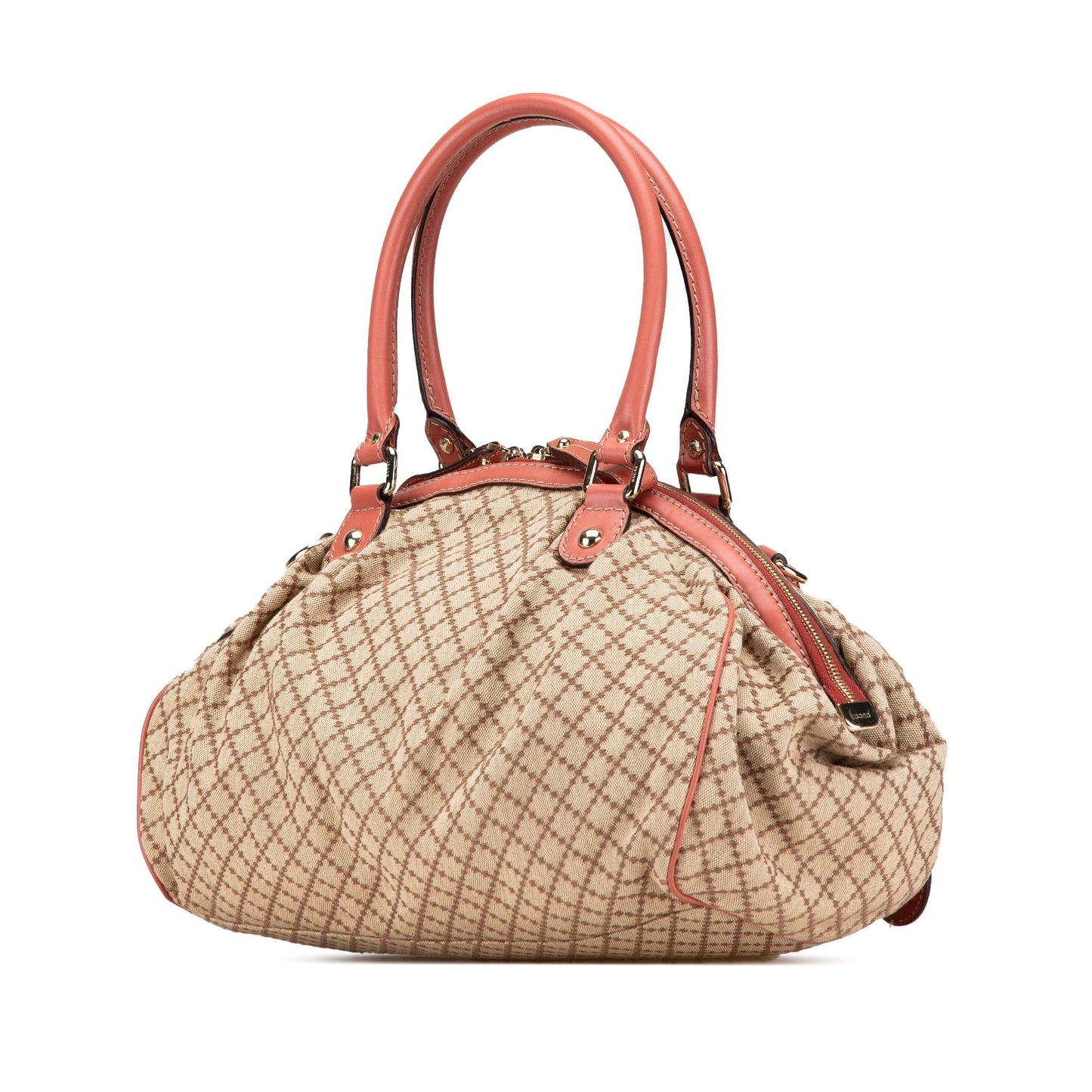 Gucci Diamante Canvas Sukey Satchel