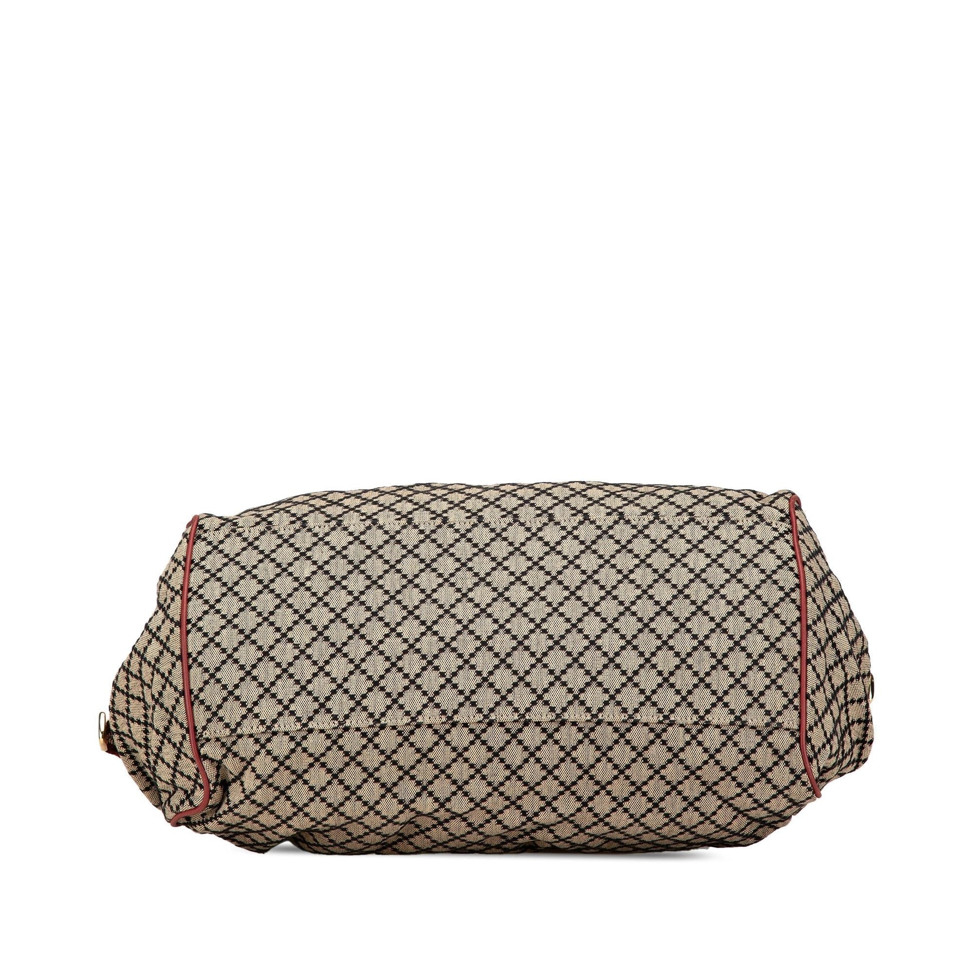 Gucci Diamante Canvas Sukey Satchel